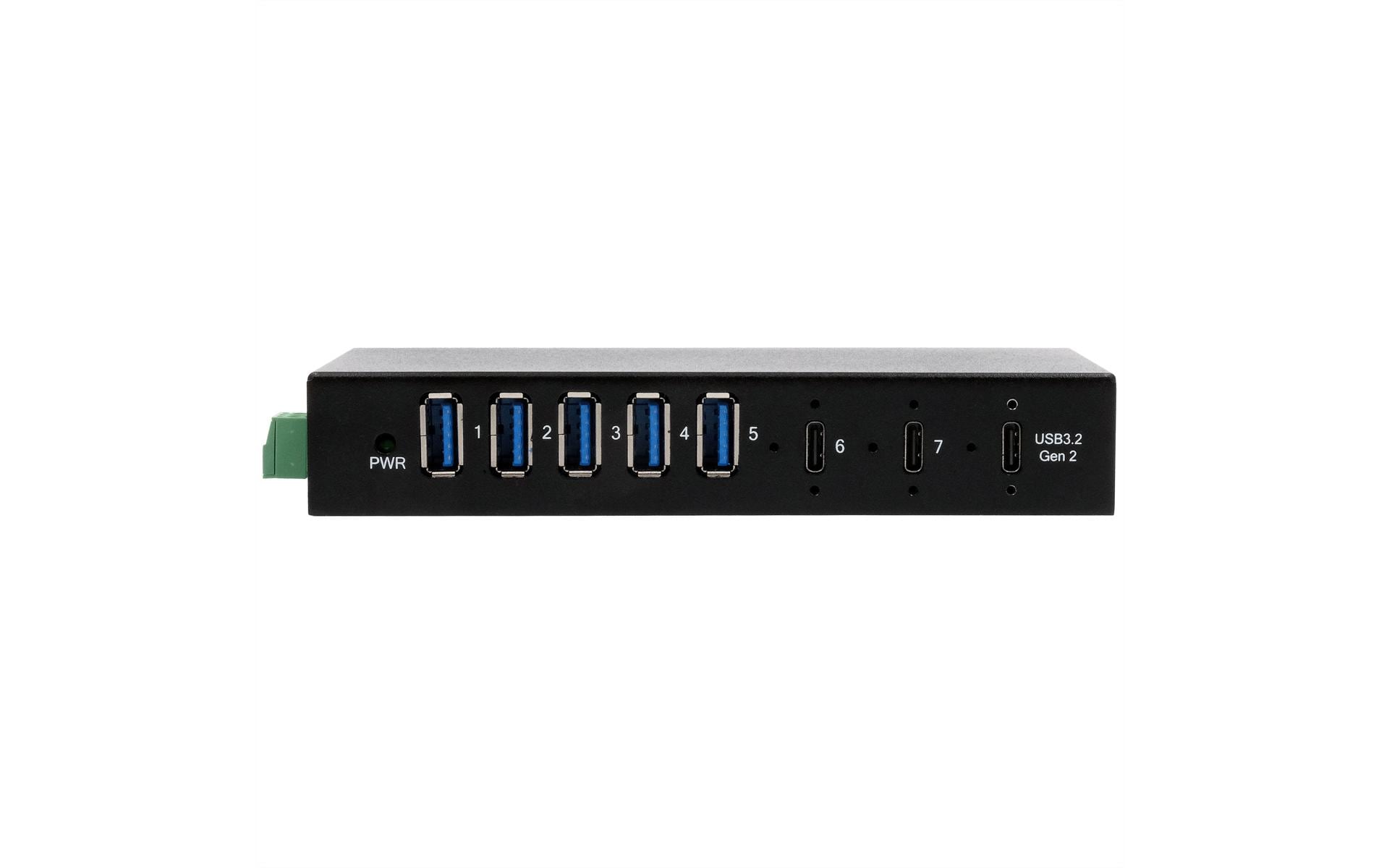 Exsys USB-Hub Industrial USB 3.2 Gen 2 x 1 Hub 7-Port
