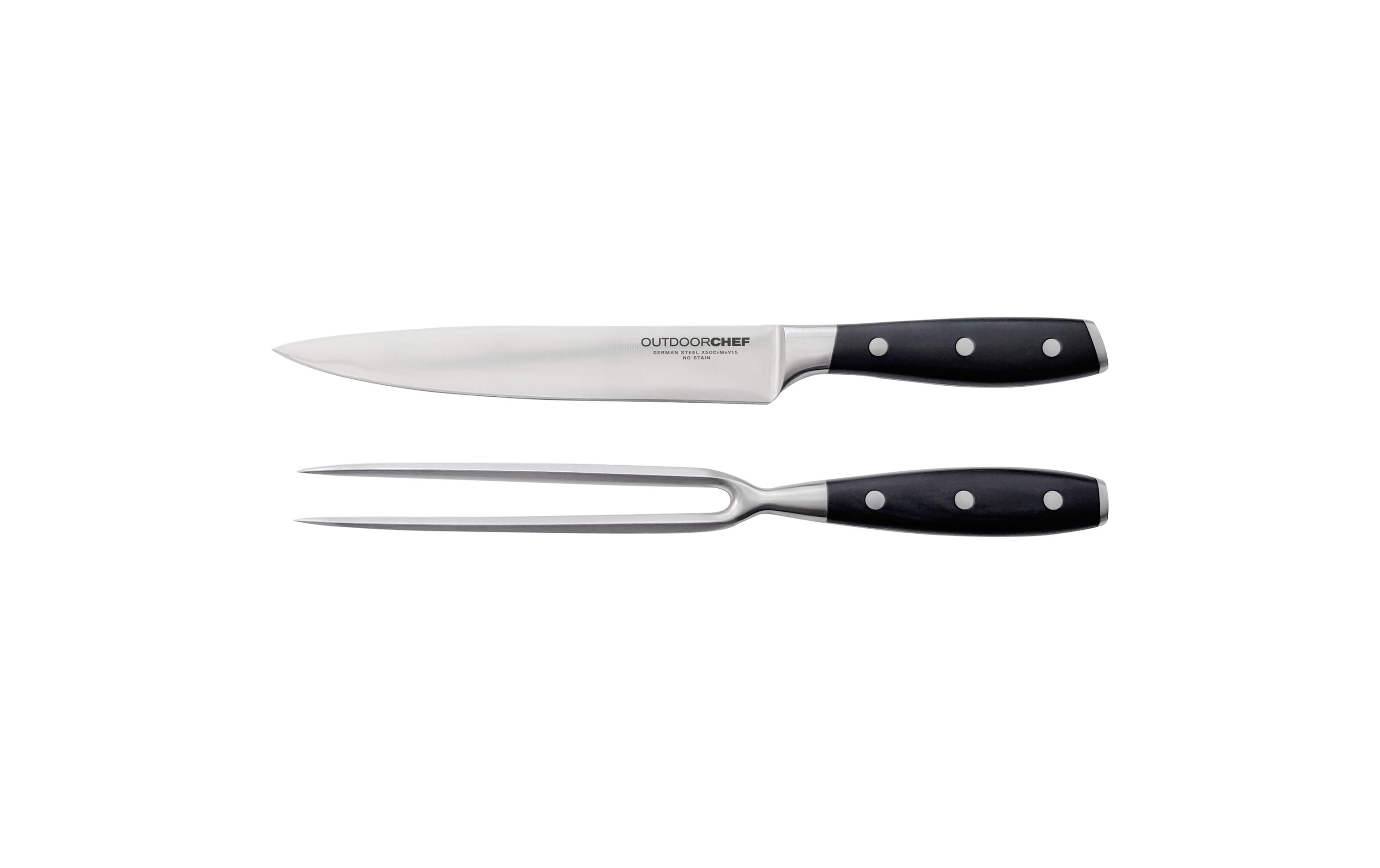 Outdoorchef Tranchier-Set Premium 2-teilig, Schwarz