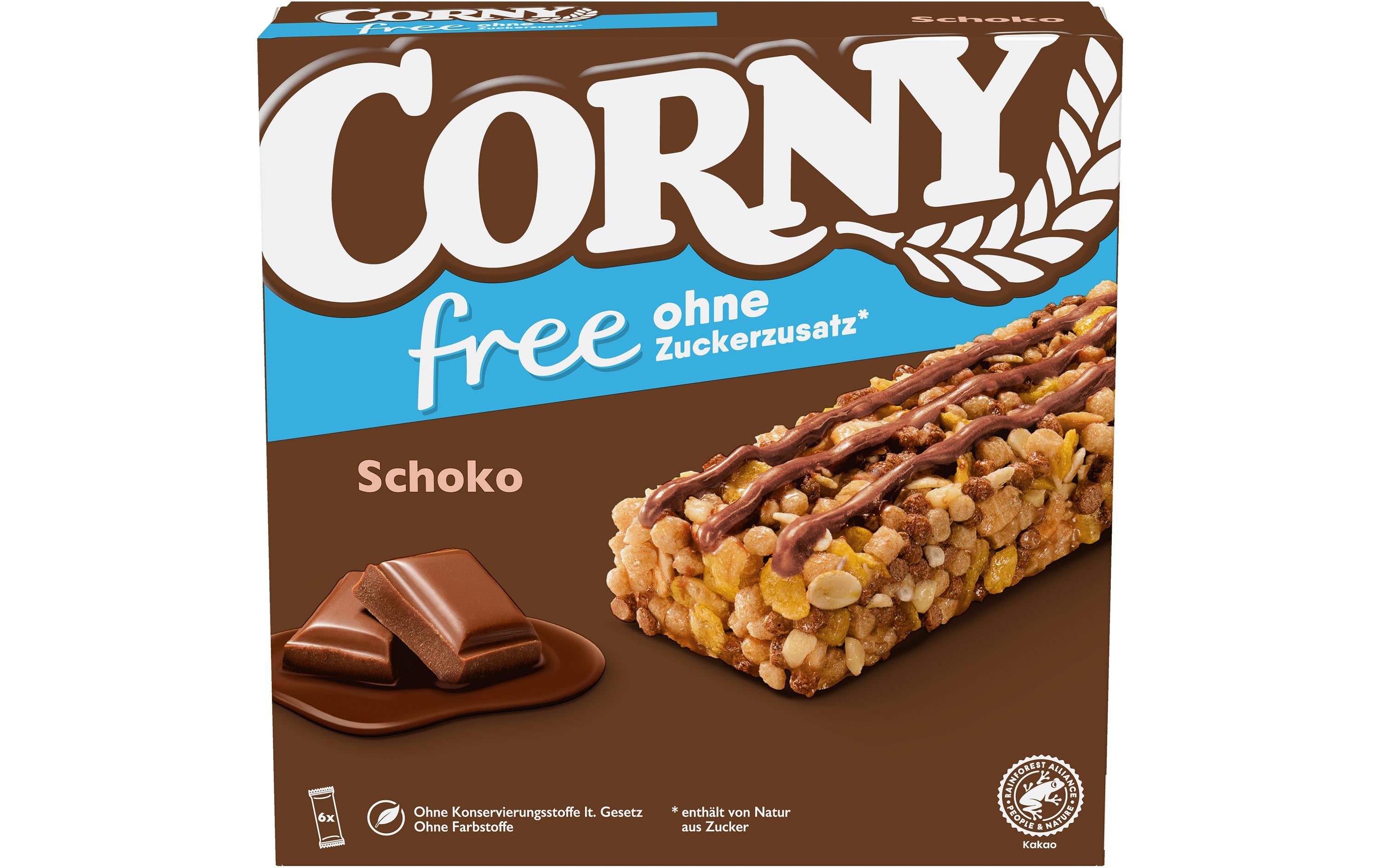Corny Riegel Free Schoko 6 x 25 g