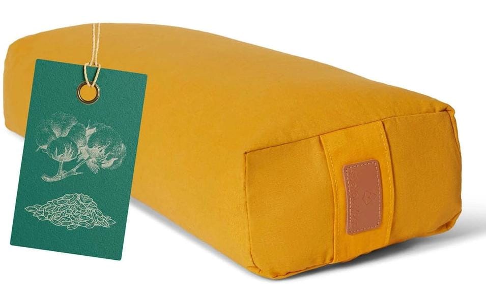 DoYourYoga Yoga-Bolster Paravati mit Bio-Dinkelspelz Gelb