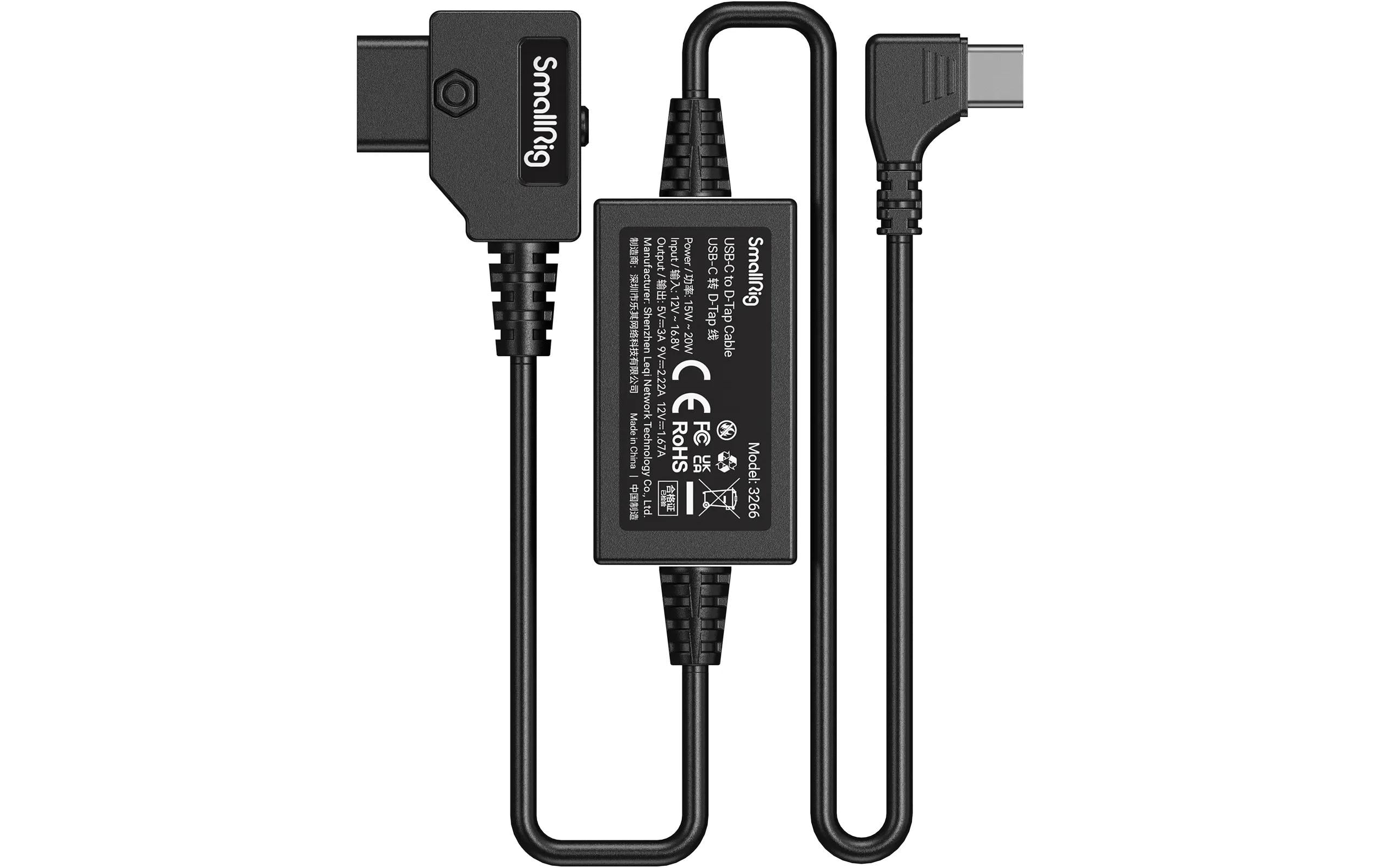 Smallrig Kabel D-Tap - USB Type-C, 0.5 m