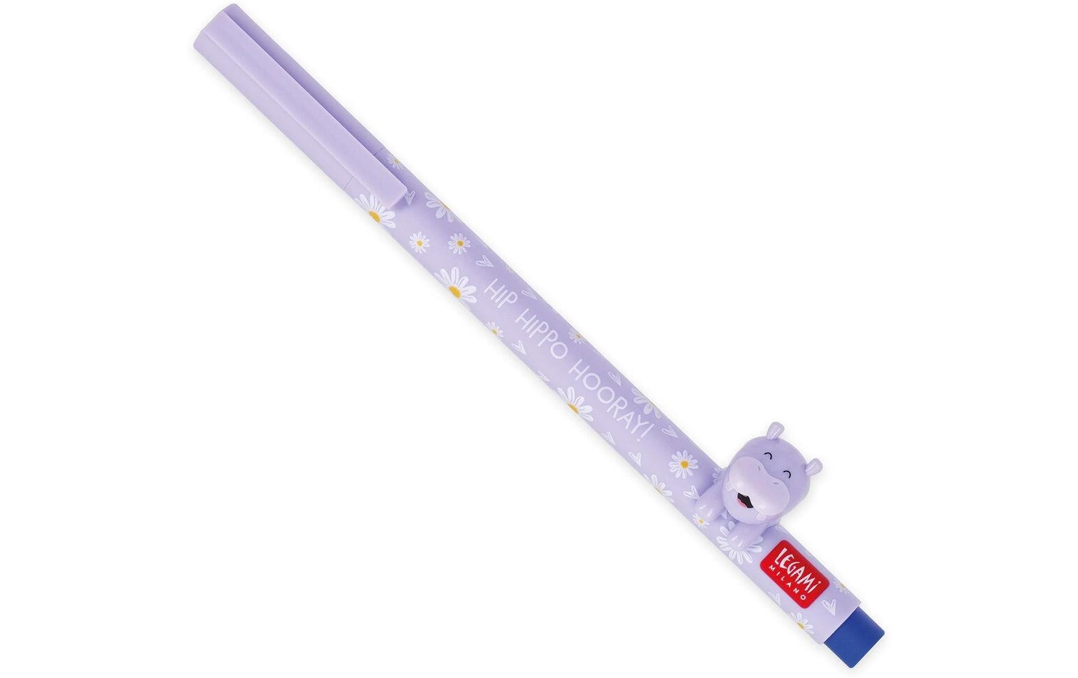 Legami Gelstift Lovely Friends Hippo 0.5 mm, Hellviolett