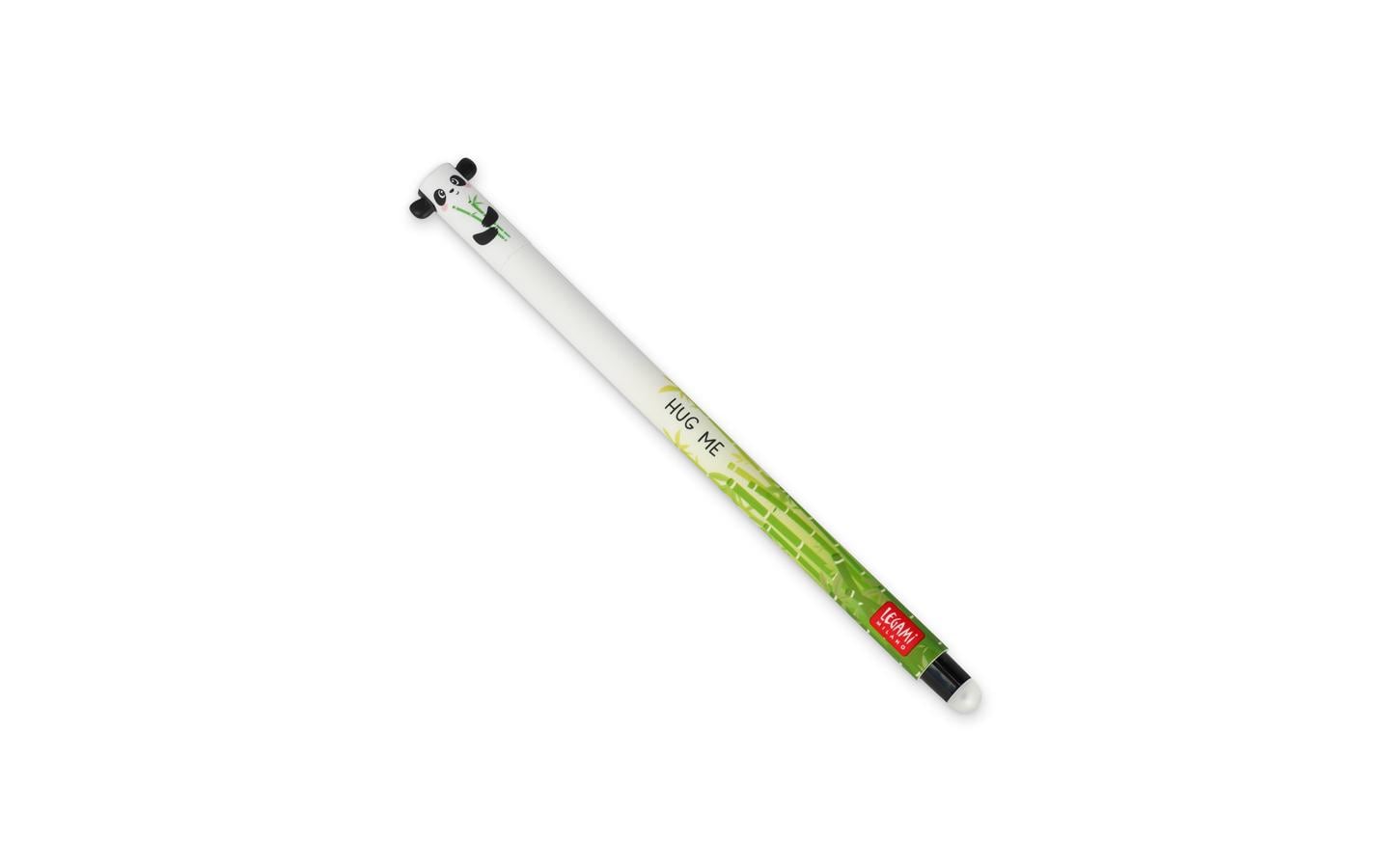 Legami Gelschreiber Panda löschbar, 0.7 mm, Schwarz
