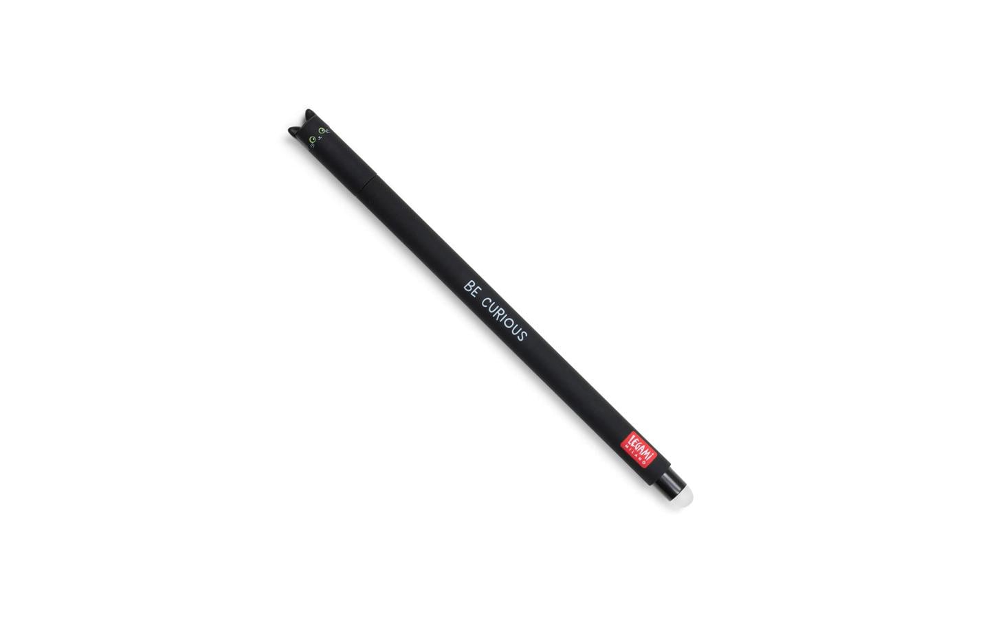 Legami Gelschreiber Cat löschbar, 0.7 mm, Schwarz