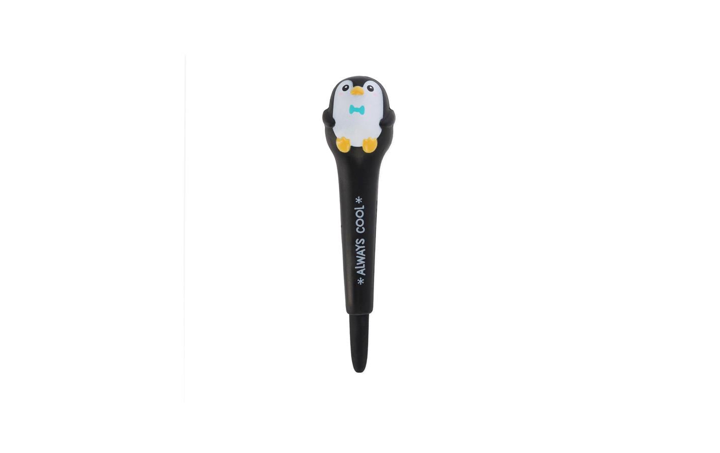 Legami Gelstift Squishy Penguin 1 mm, Schwarz