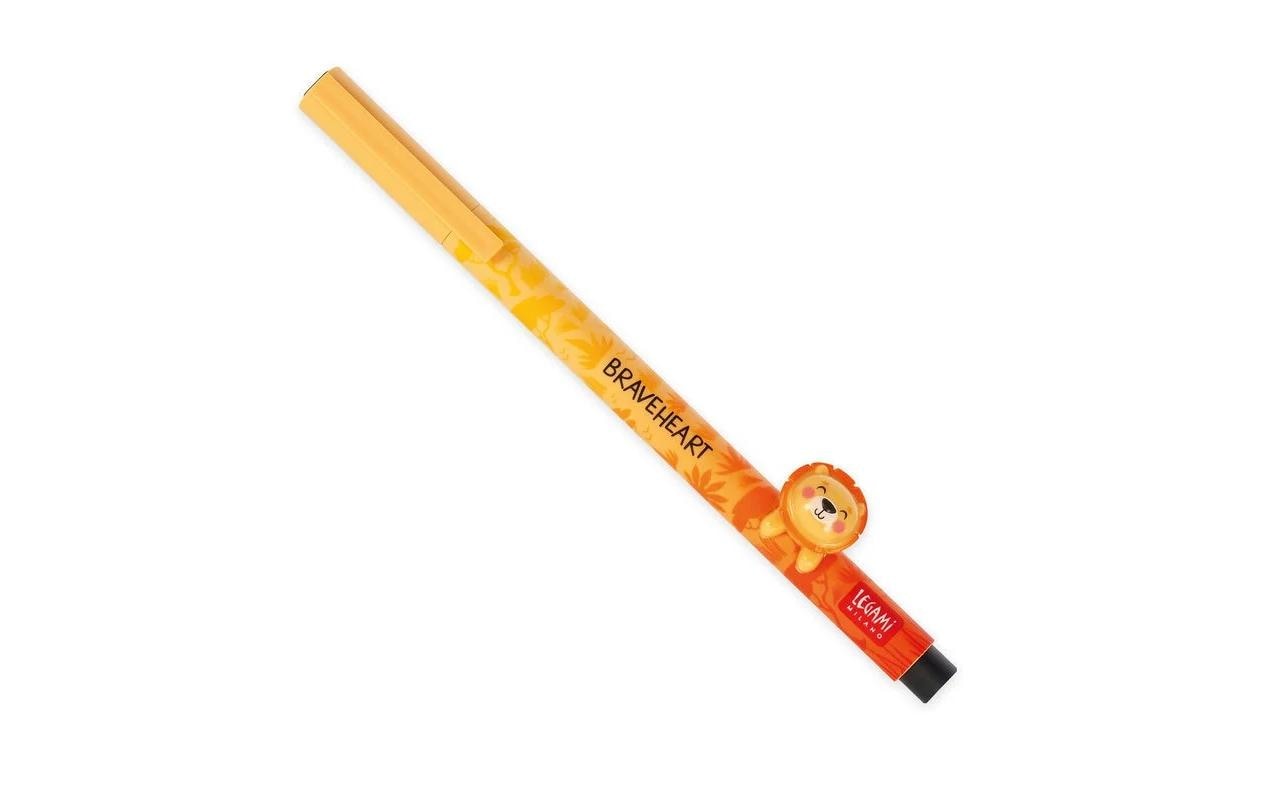 Legami Gelstift Lovely Friends Lion 0.5 mm, Orange/Rot