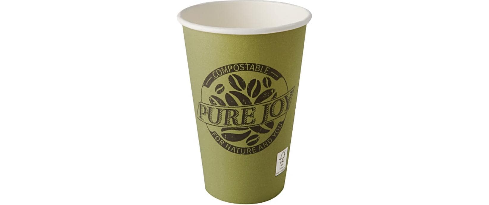 Papstar Einweg-Kaffeebecher Pappe Pure Joy 3 dl 50 Stück