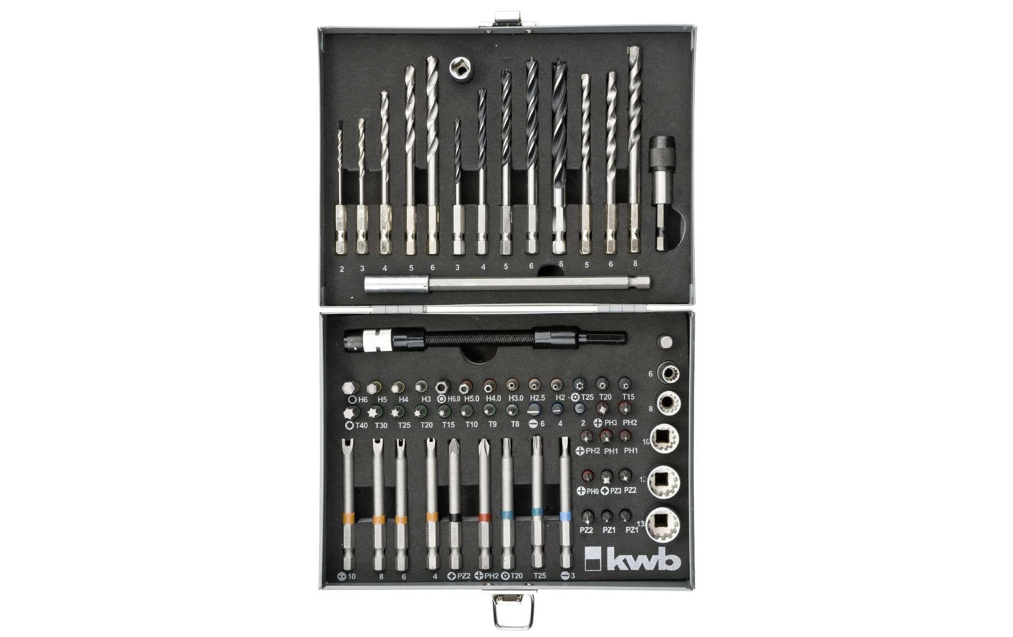 kwb Bohr- und Bitset Power Box 67-teilig