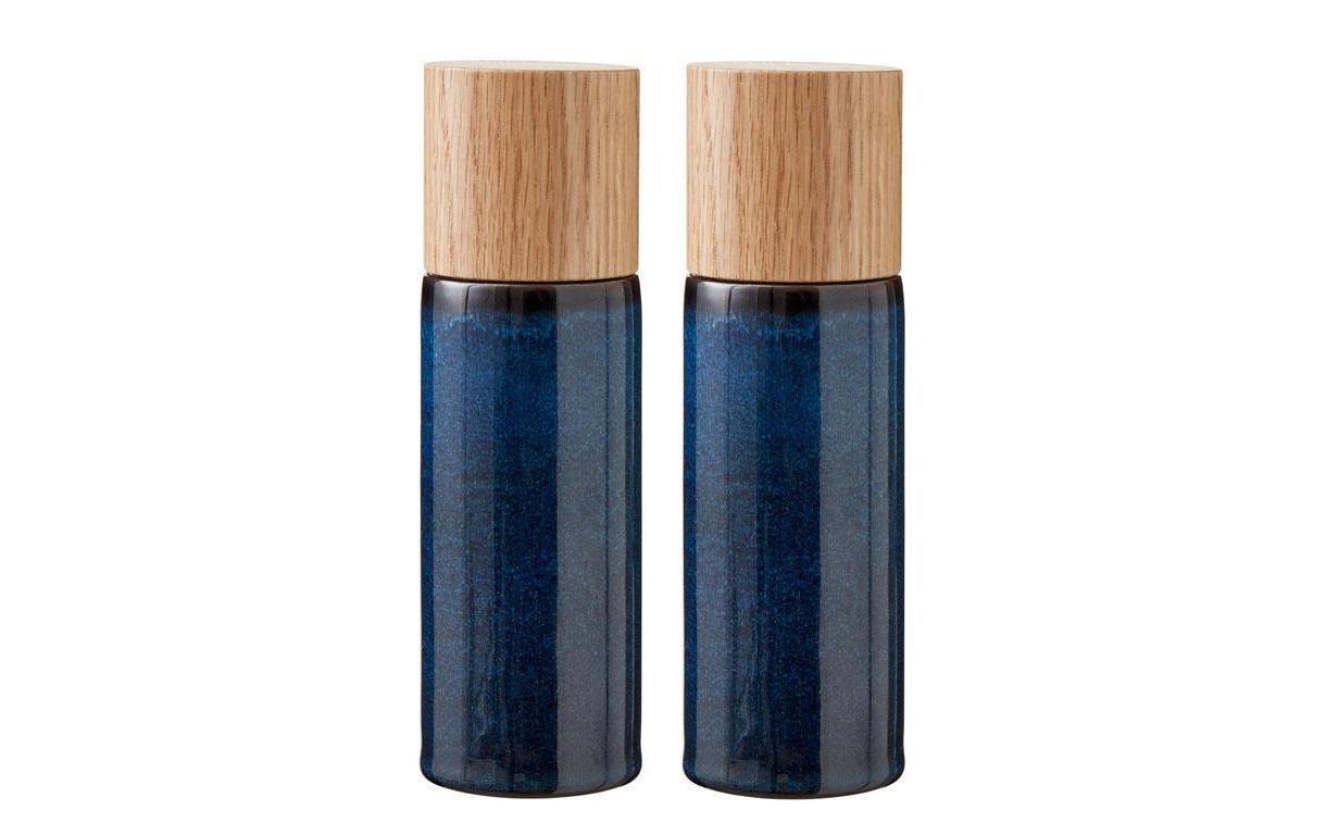 Bitz Salz- und Pfeffermühle 2 Stück, 16.7 cm, Dunkelblau