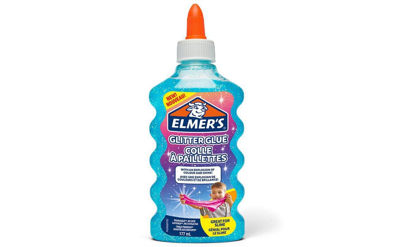 Elmers Bastelkleber Glitter Glue 177 ml, Blau
