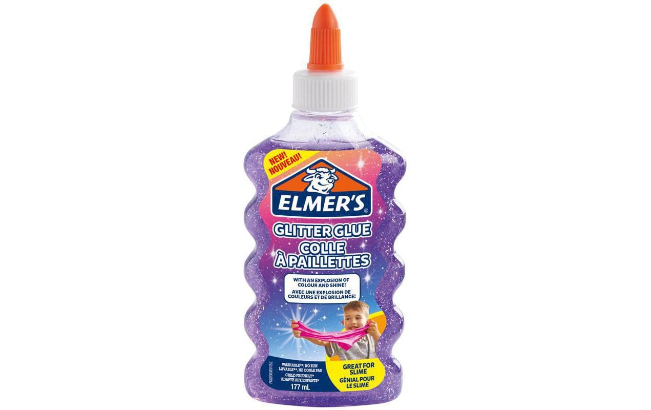 Elmers Bastelkleber Glitter Glue 177 ml, Violett