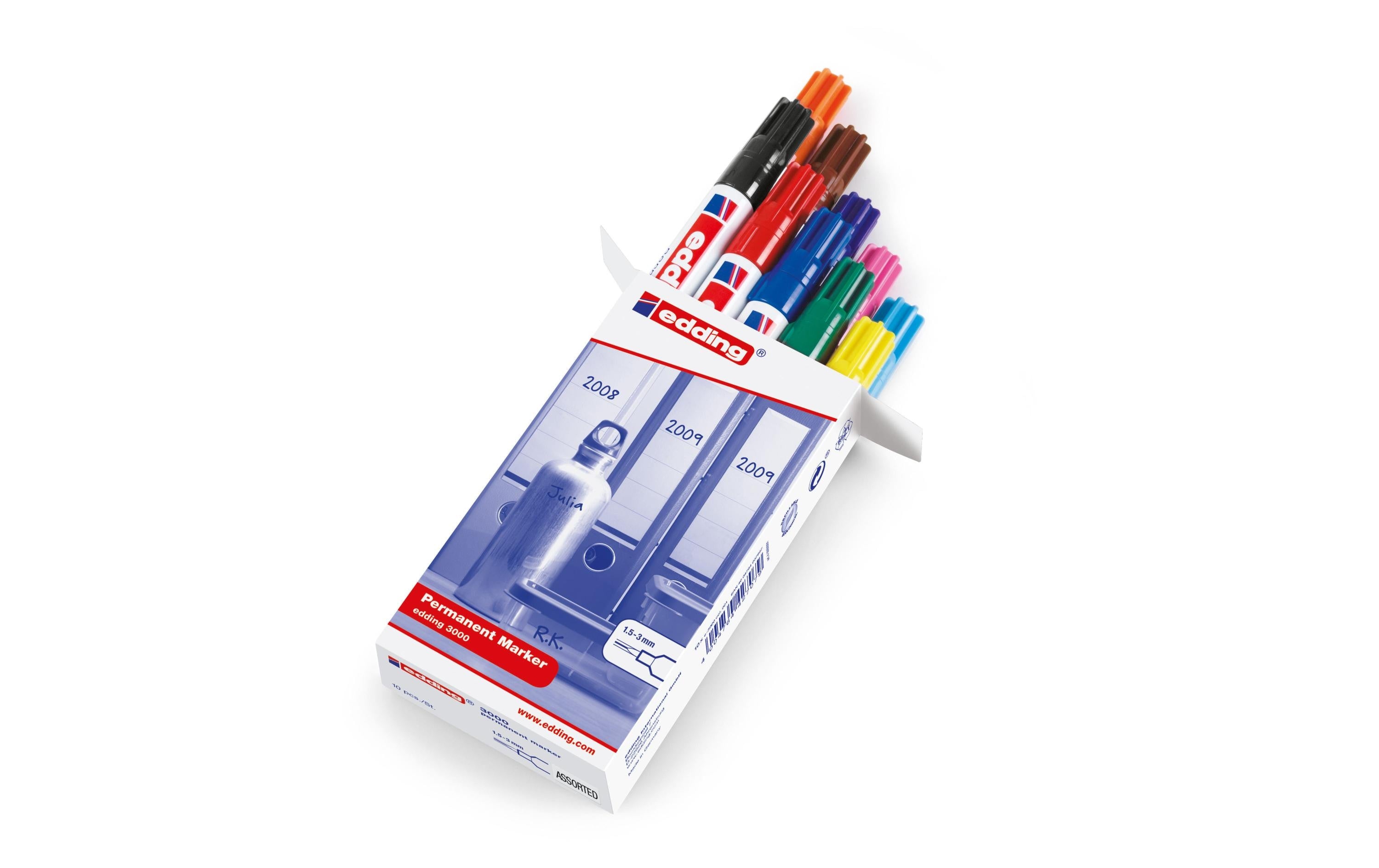 edding Permanent-Marker 3000 Box 10 Stück
