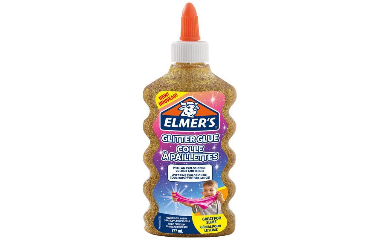 Elmers Bastelkleber Glitter Glue 177 ml, Gold