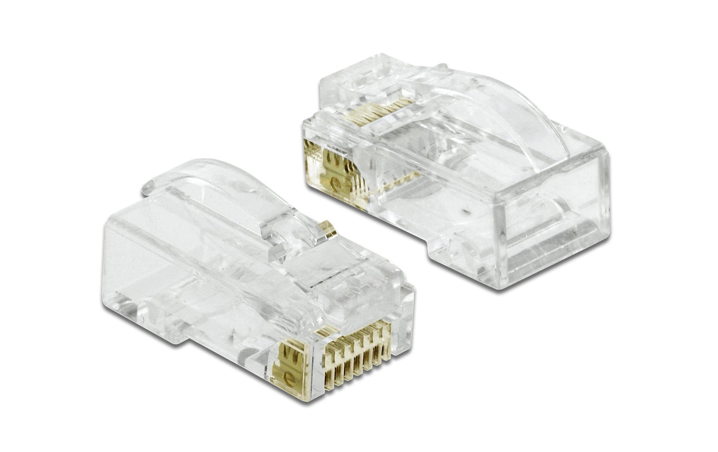 Delock Stecker RJ45 Cat.6 UTP 20 Stück, Transparent
