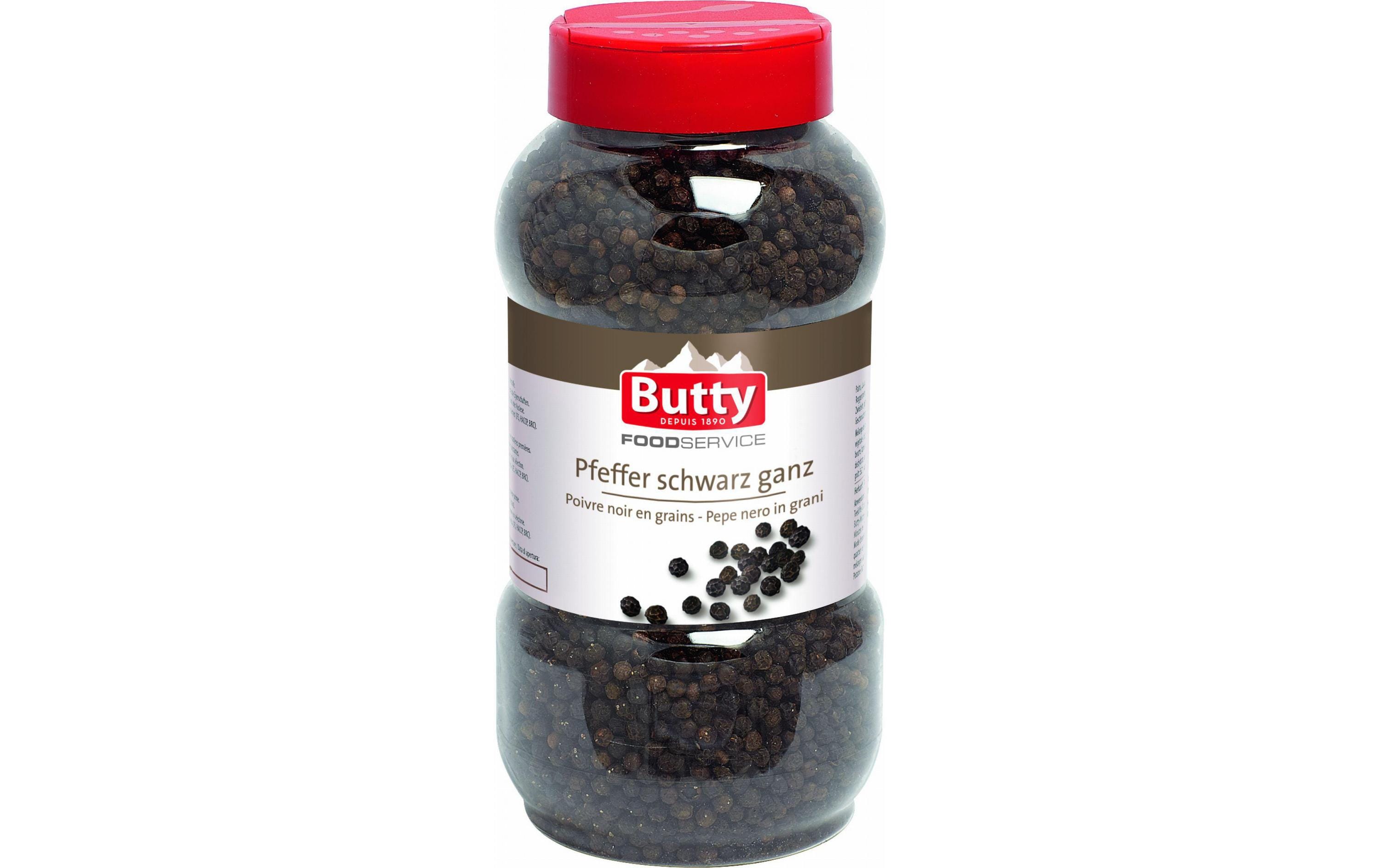 Butty Gewürz Schwarzer Pfeffer ganz 500 g