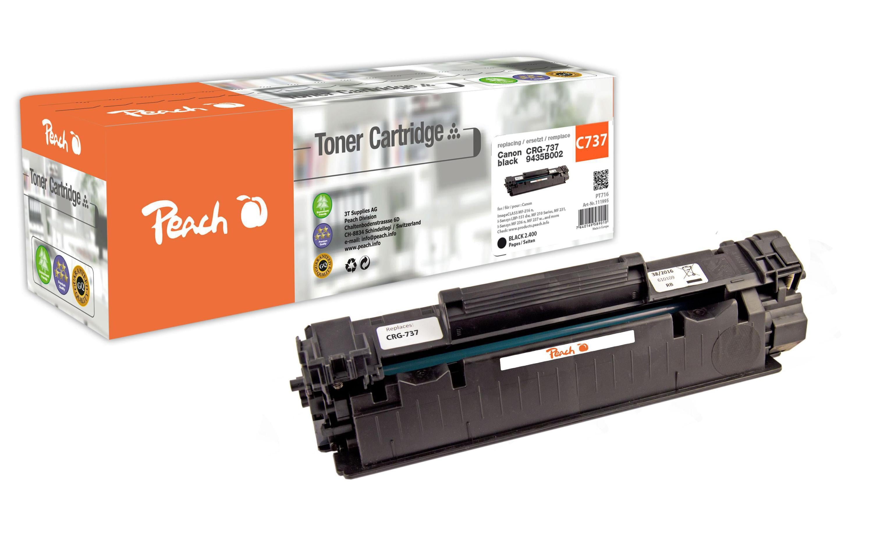 Peach Toner Canon CRG-737 Black