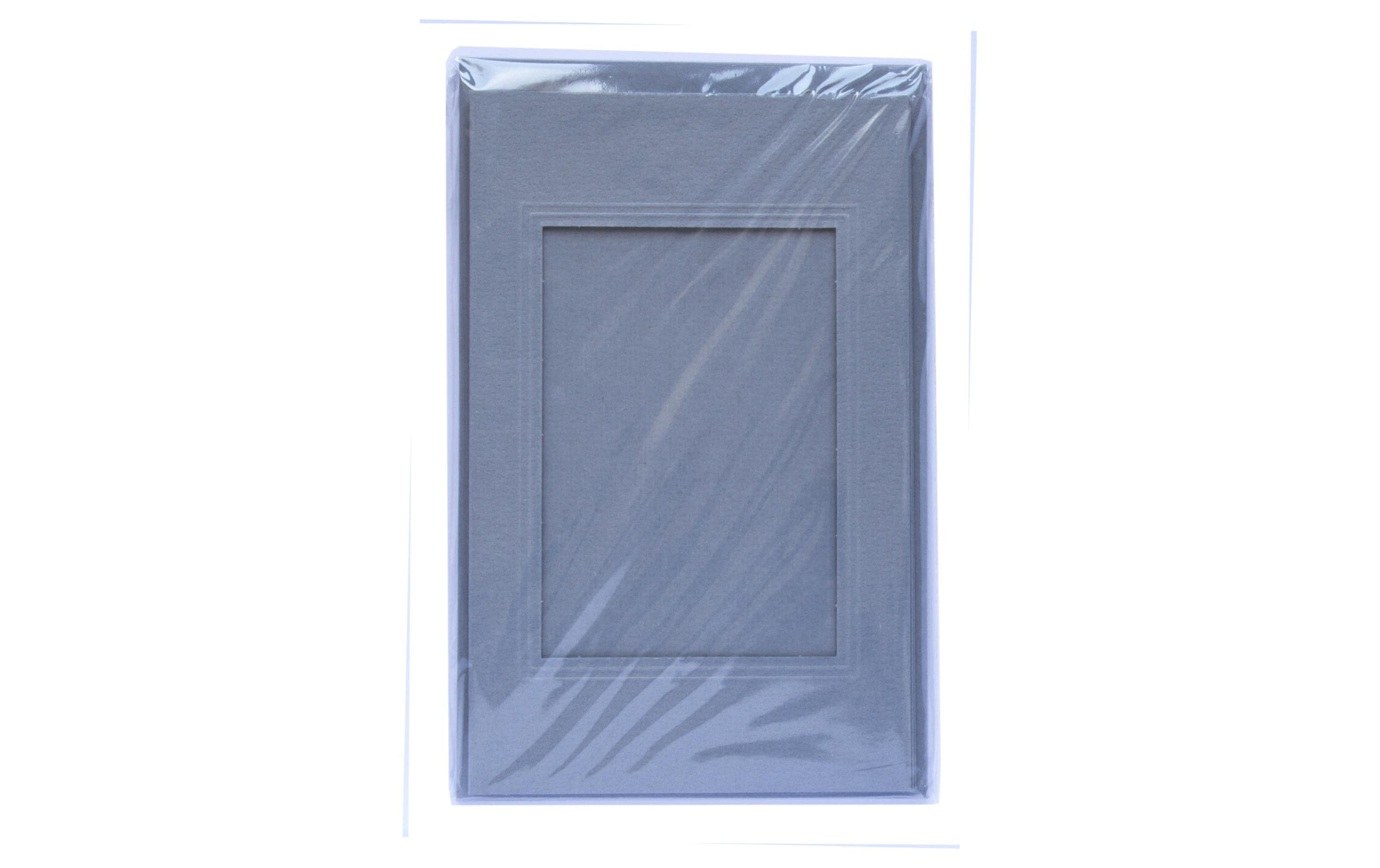 Folia Passepartout-Karten 220g/m2 eckig Grau