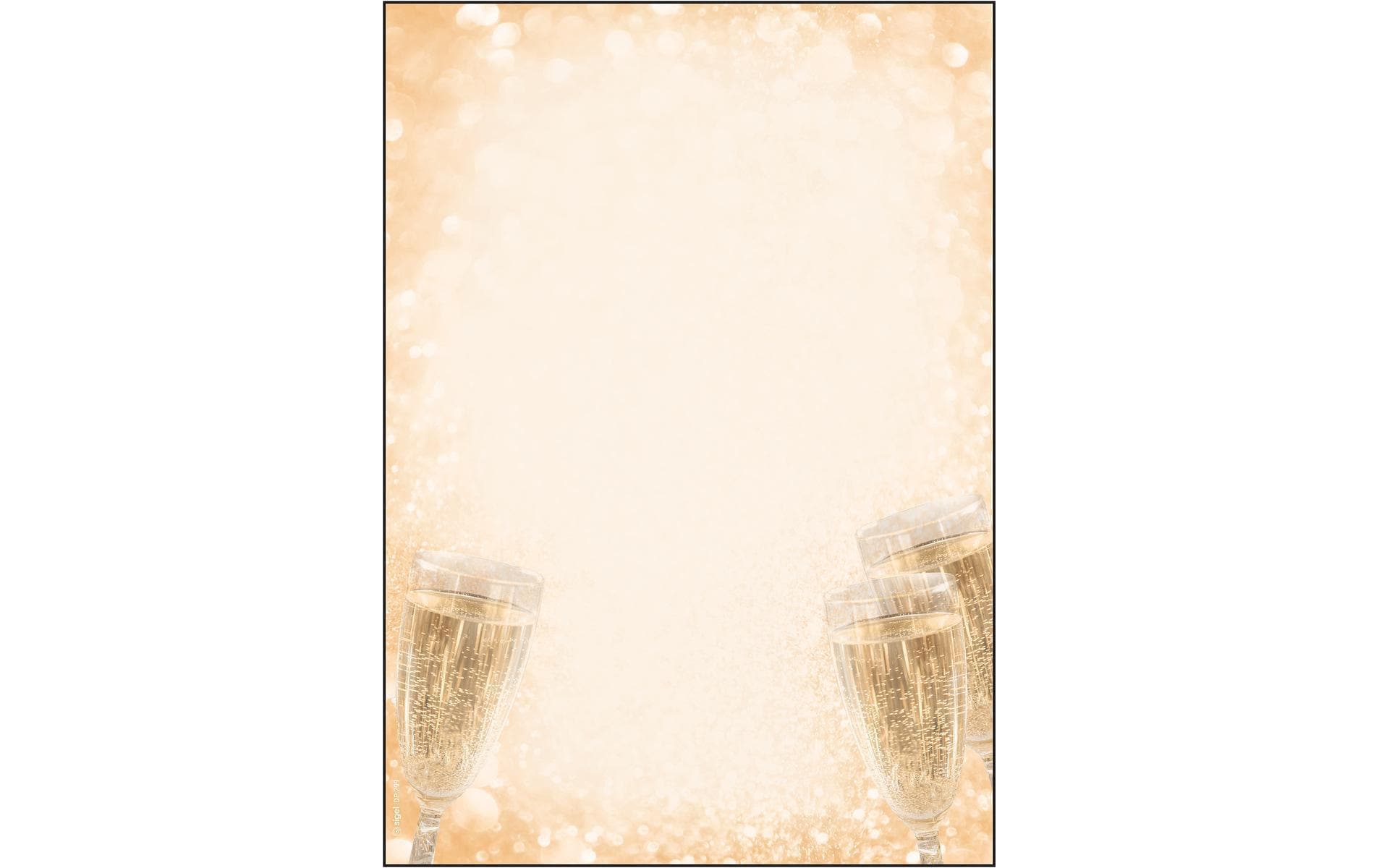 Sigel Motivpapier Champagne A4, 100 Blatt