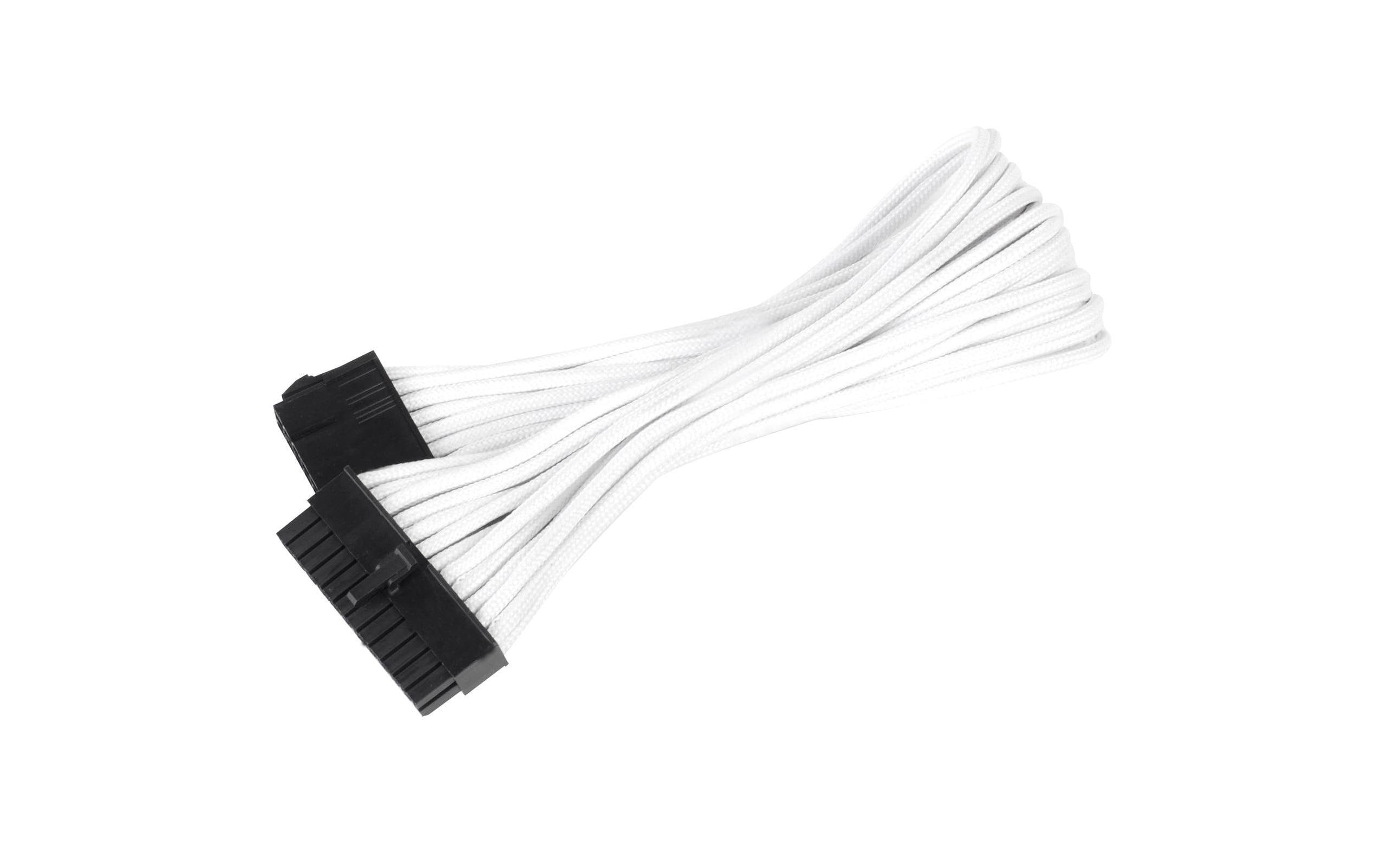 SilverStone Stromverlängerungskabel 24Pin - 24Pin Weiss