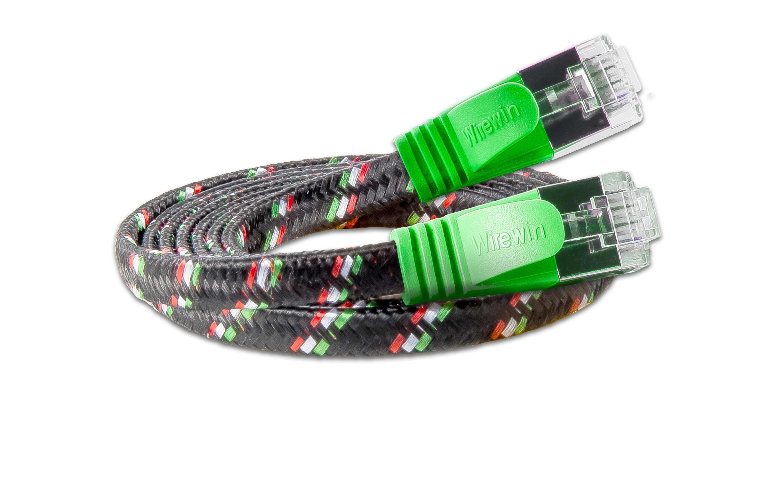 SLIM Slimpatchkabel RJ-45 - RJ-45, Cat 6, STP, 3 m, Grün