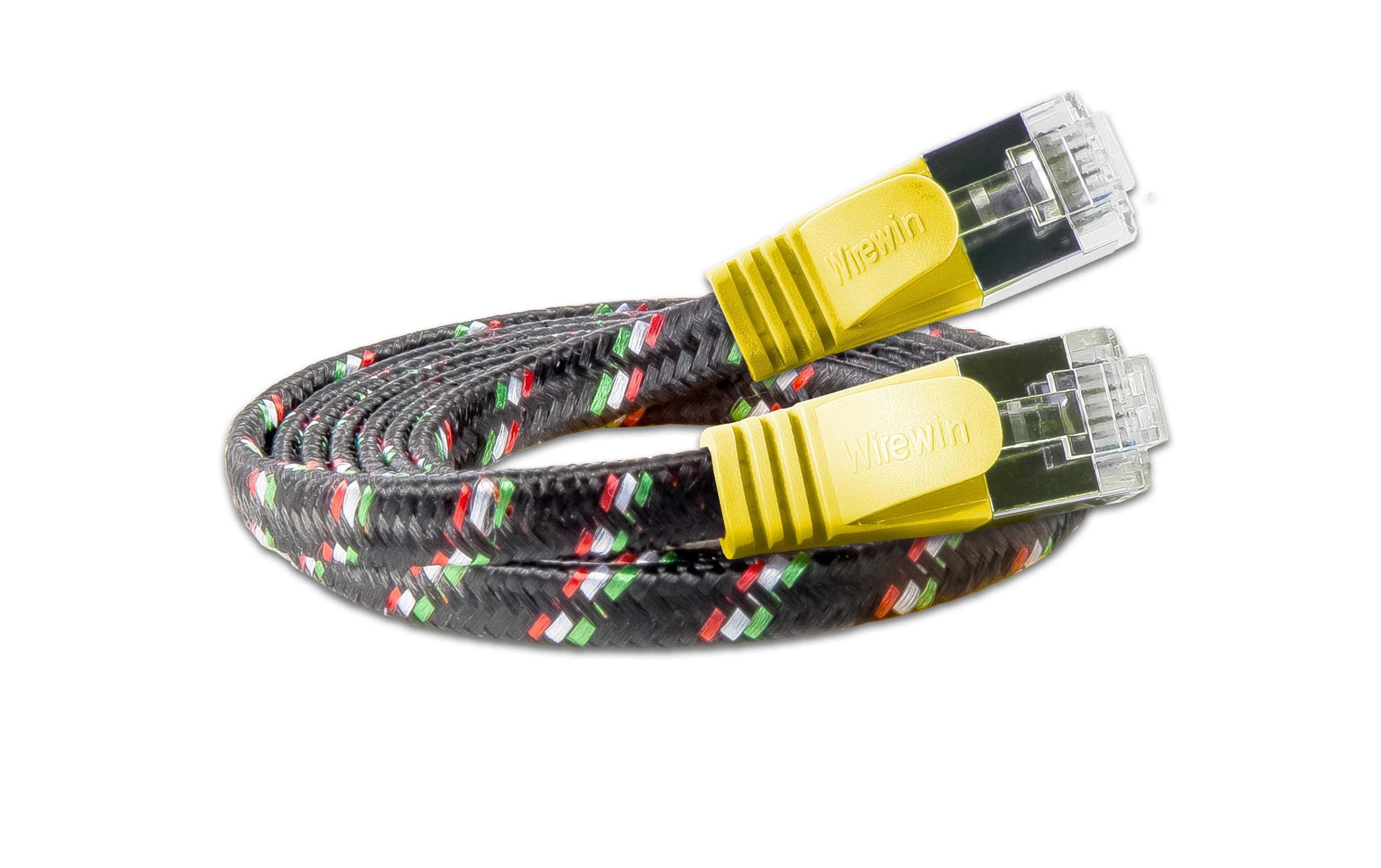 SLIM Slimpatchkabel RJ-45 - RJ-45, Cat 6, STP, 5 m, Gelb