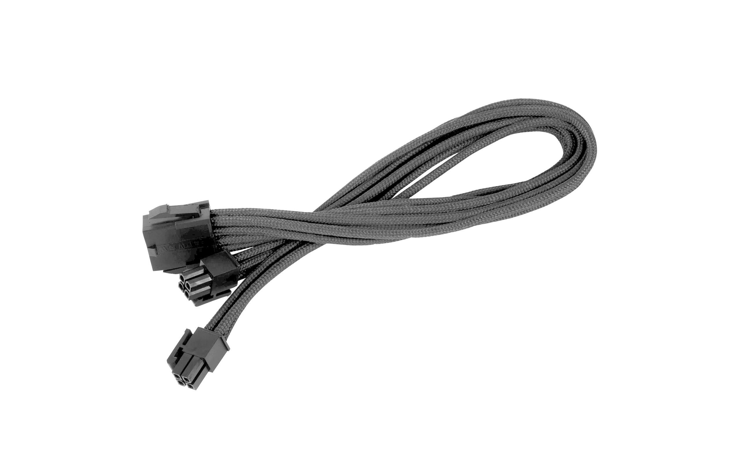 SilverStone Stromverlängerungskabel 8Pin - 4+4Pin EPS Schwarz