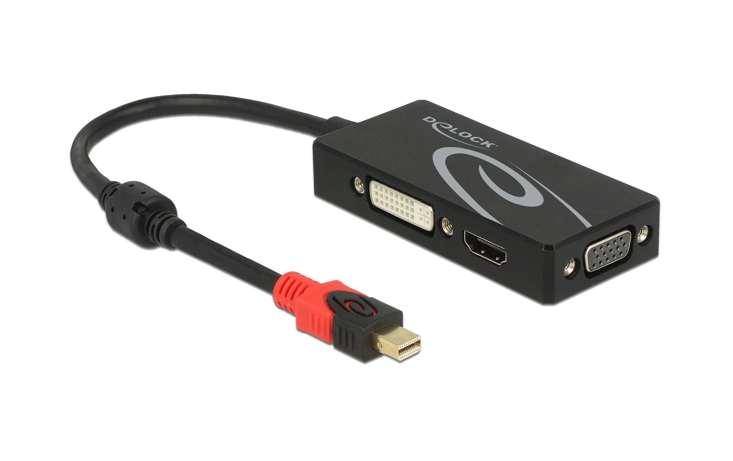 Delock Multiadapter 4K Mini-DisplayPort - HDMI/DVI-D/VGA