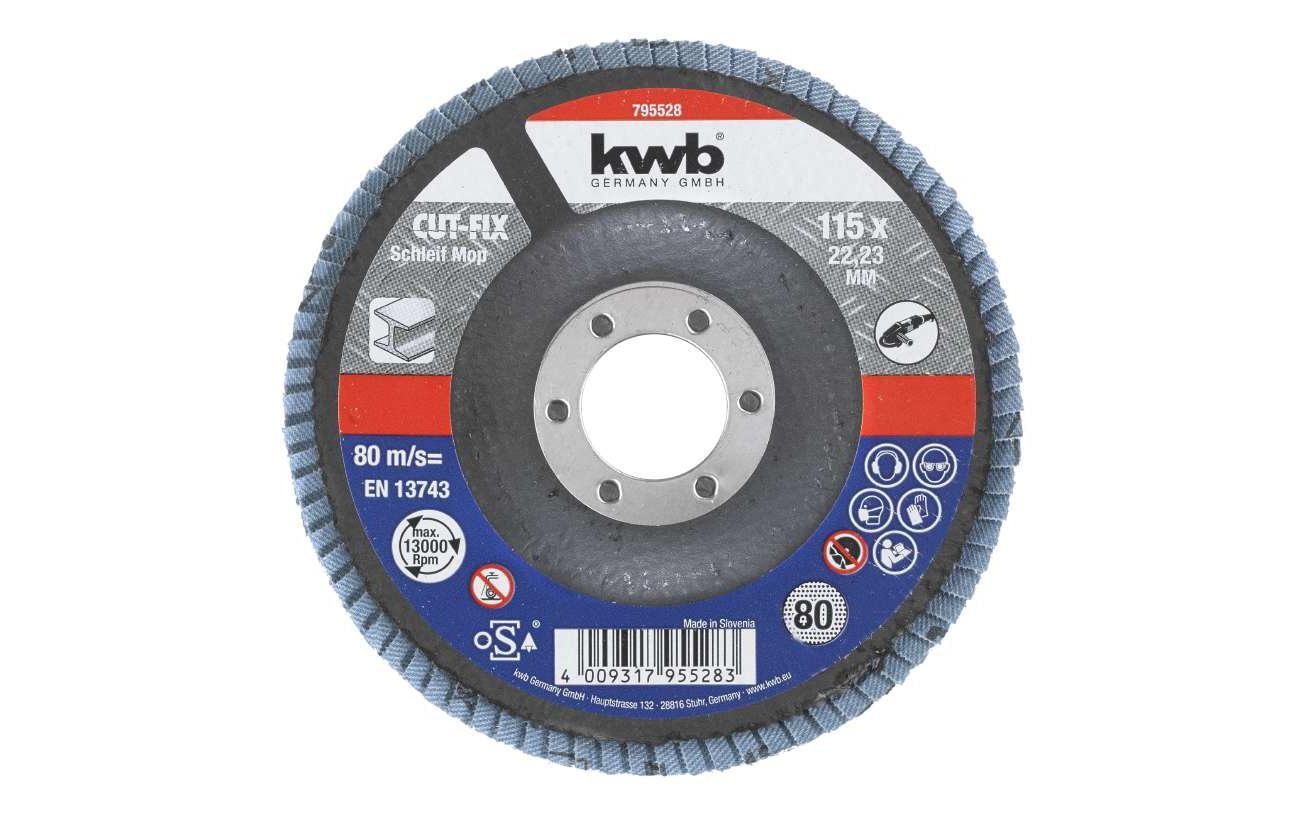 kwb Schleifscheibe Metall 115 mm K80