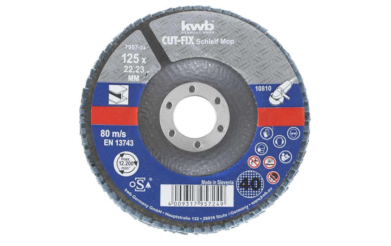 kwb Schleifscheibe Metall 125 mm K40