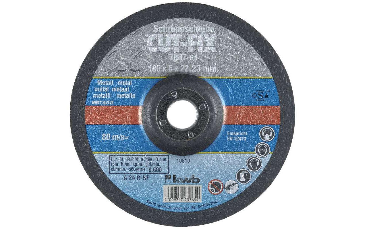 kwb Schruppscheibe CUT-FIX, Metall  Ø 180 x 6.0 mm