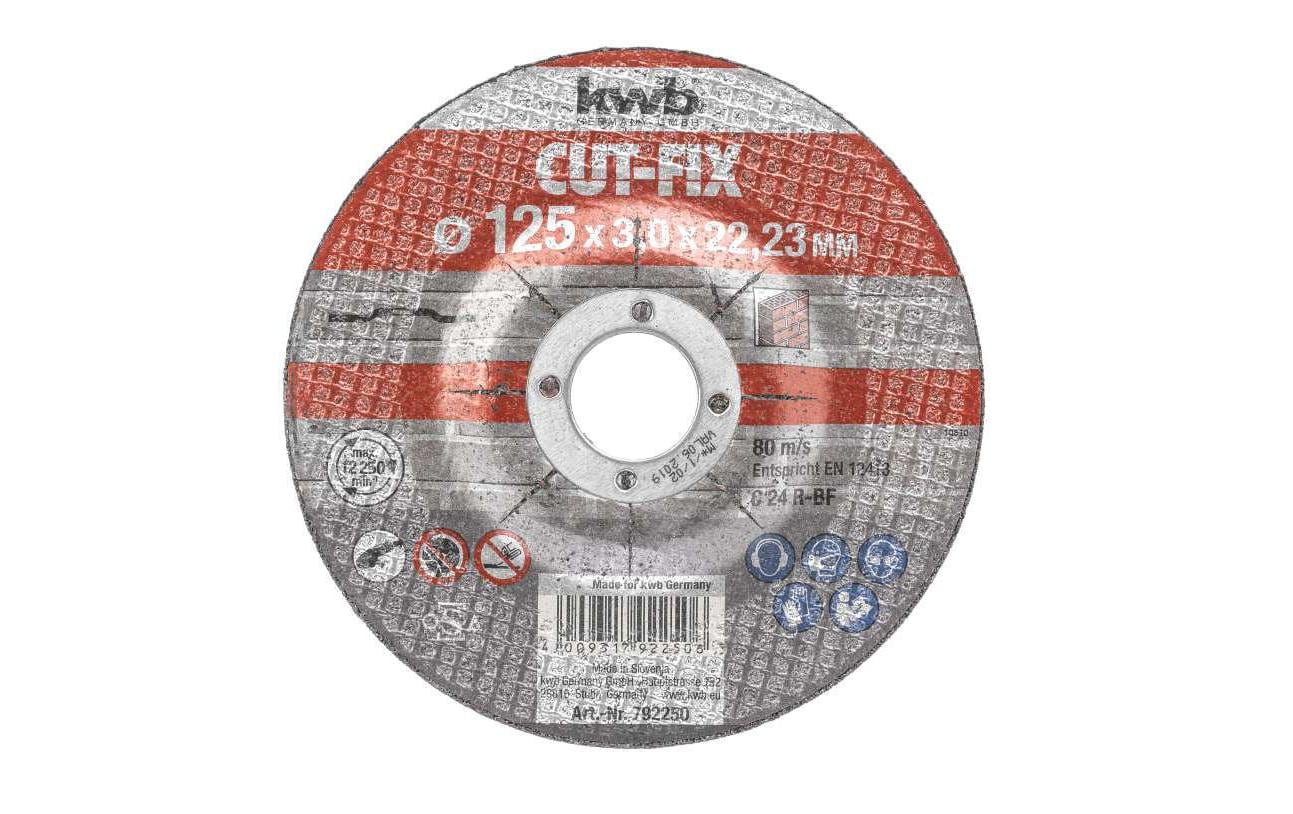 kwb Trennscheibe CUT-FIX, Stein Ø 125 x 3.0 mm