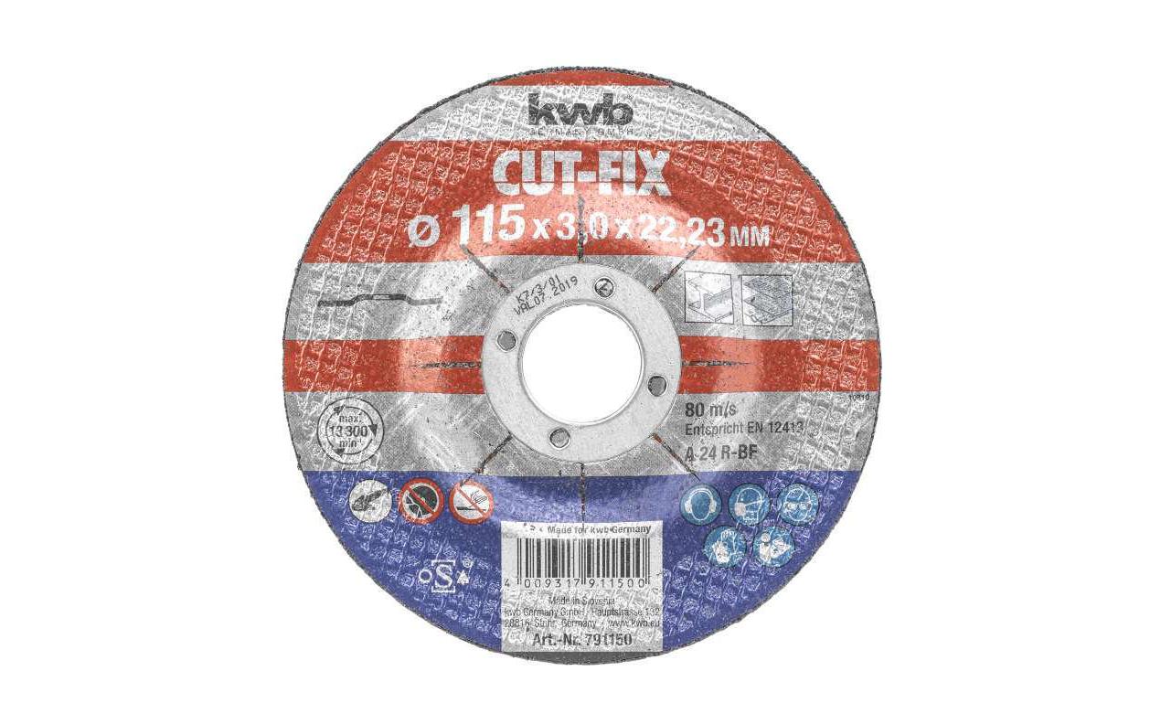 kwb Trennscheibe CUT-FIX, Metall Ø 115 x 3.0 mm