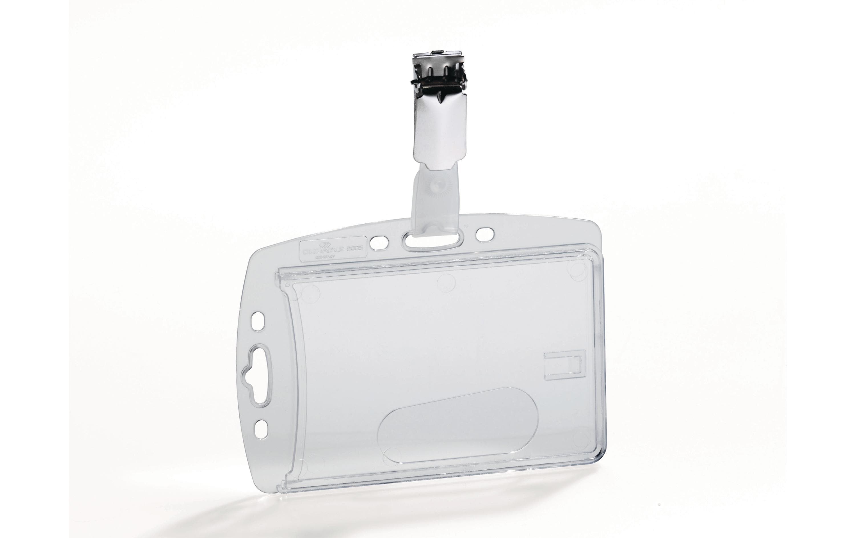 DURABLE Ausweishalter Hartbox mit Clip für 1 Ausweis, 25 Stück