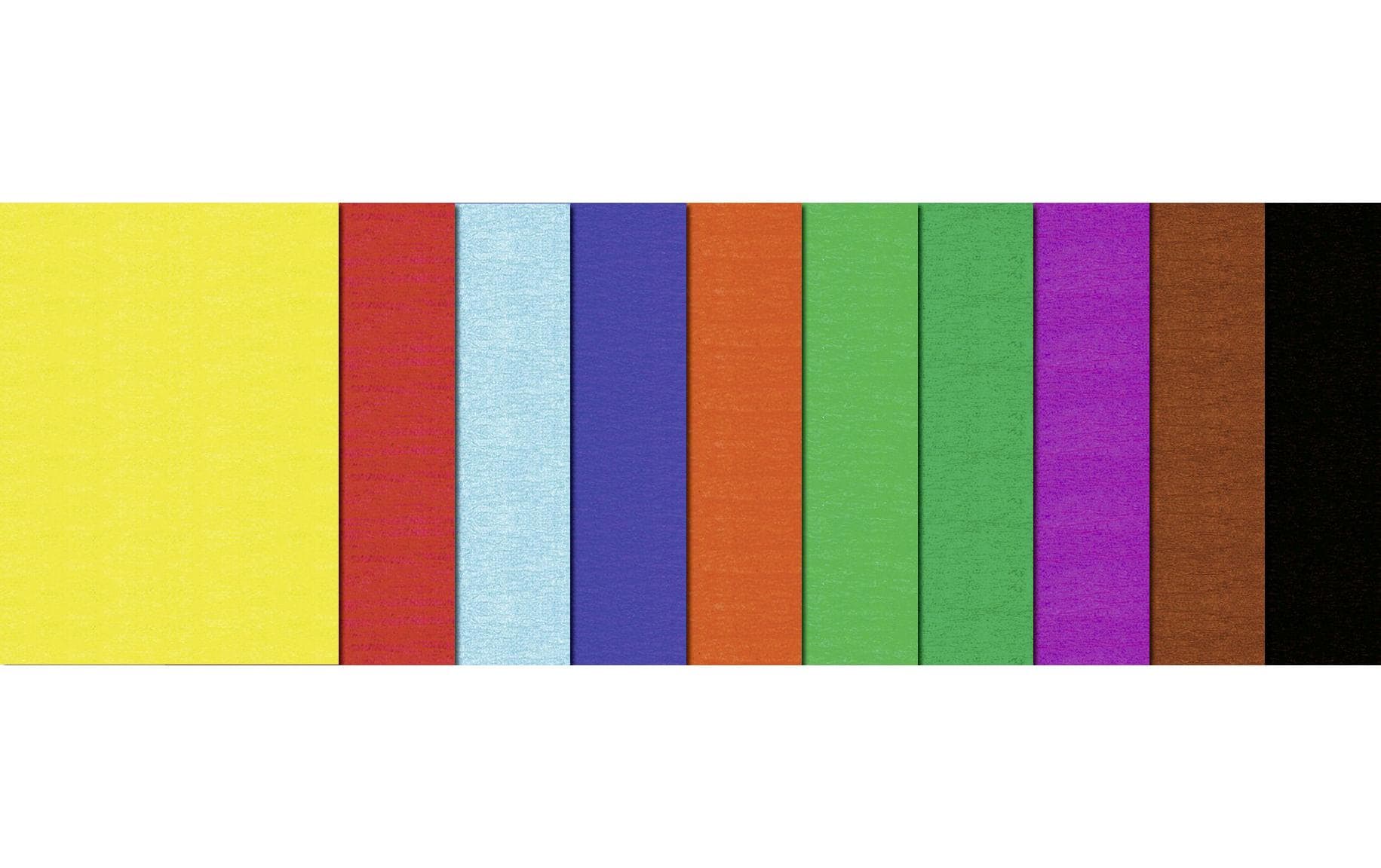 URSUS Krepppapier 50 cm x 2.5 m, 32 g/m², Mehrfarbig