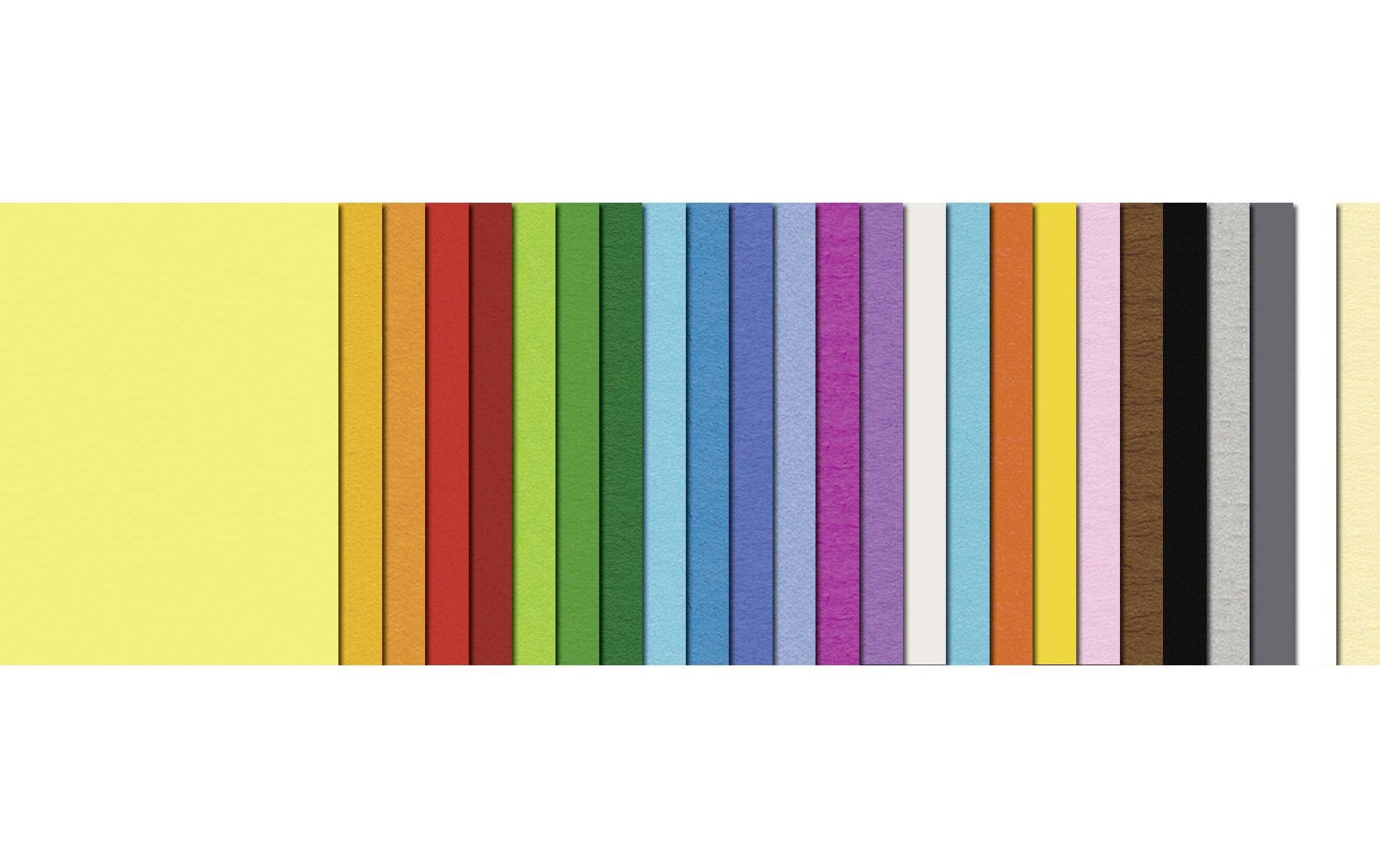 URSUS Tonzeichenpapier A4 500 Blatt à 25 Farben
