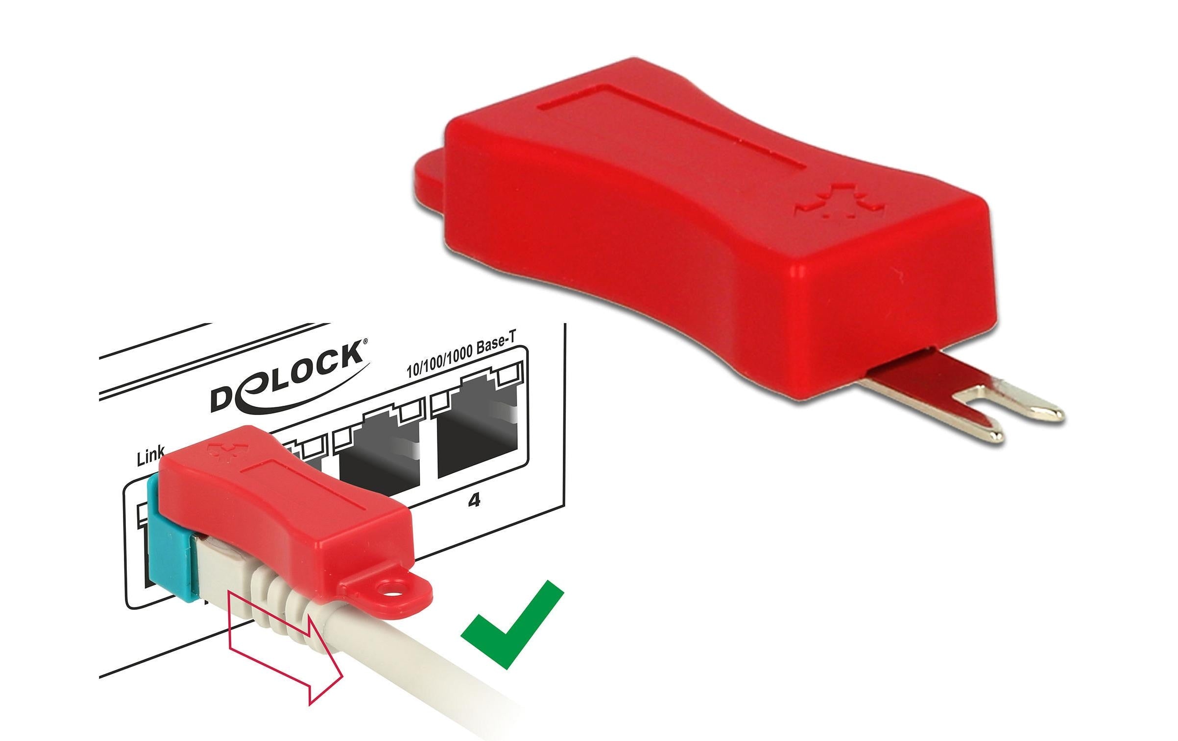 Delock Clip RJ45 Kabel Portverriegelung 20 Stück
