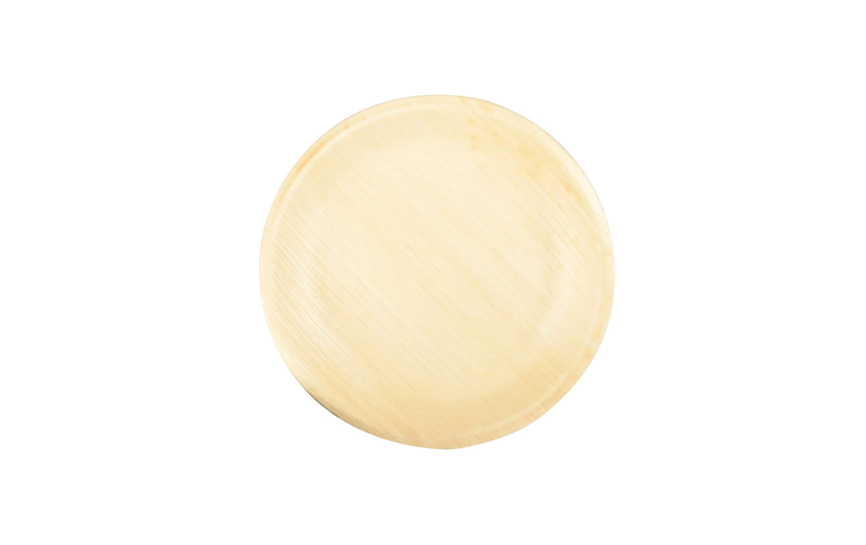 Papstar Einwegteller Palmblatt 18.5 cm, 25 Stück, Beige