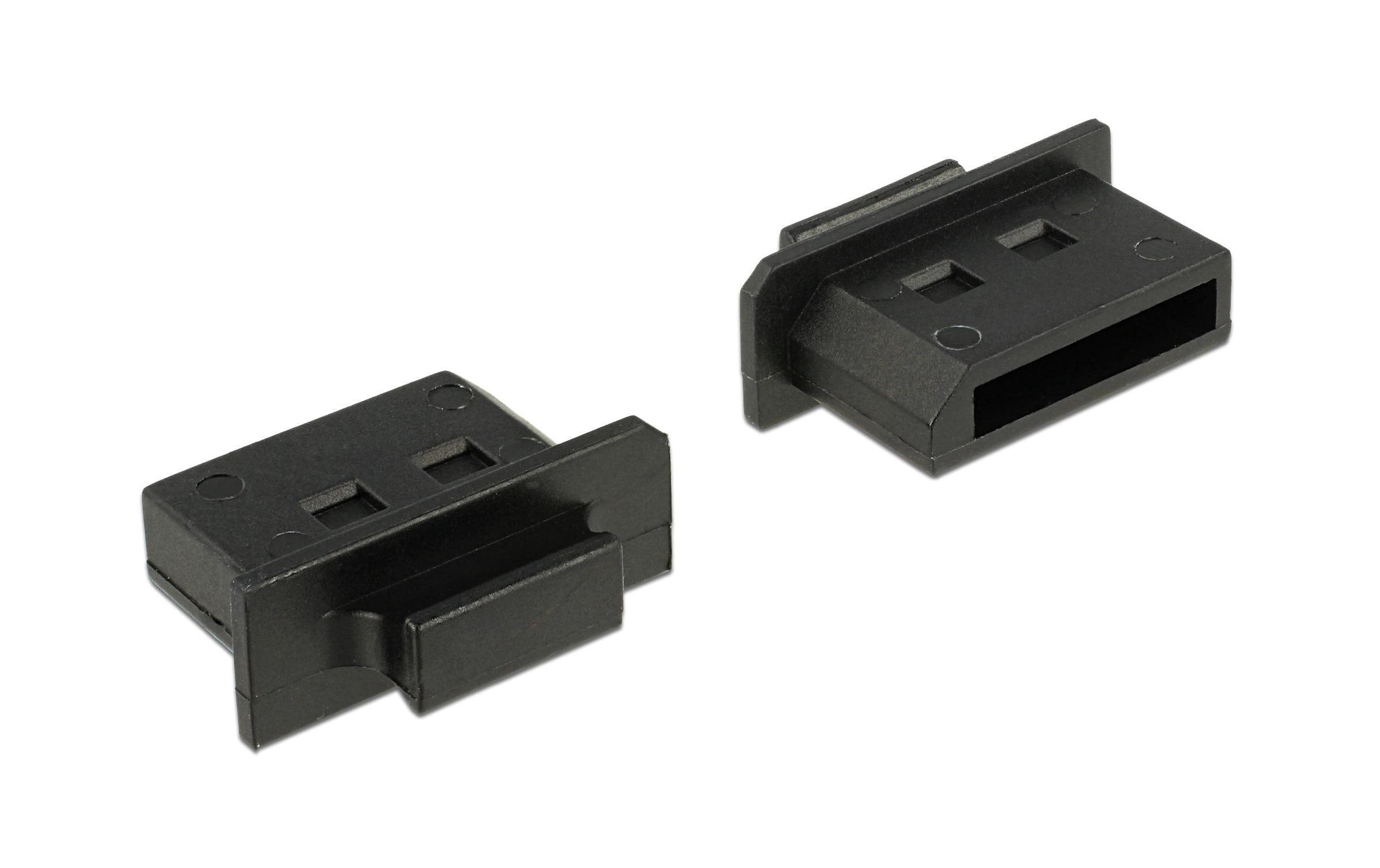 Delock Staubschutz DP f mit Griff 10 Stk.,Schwarz