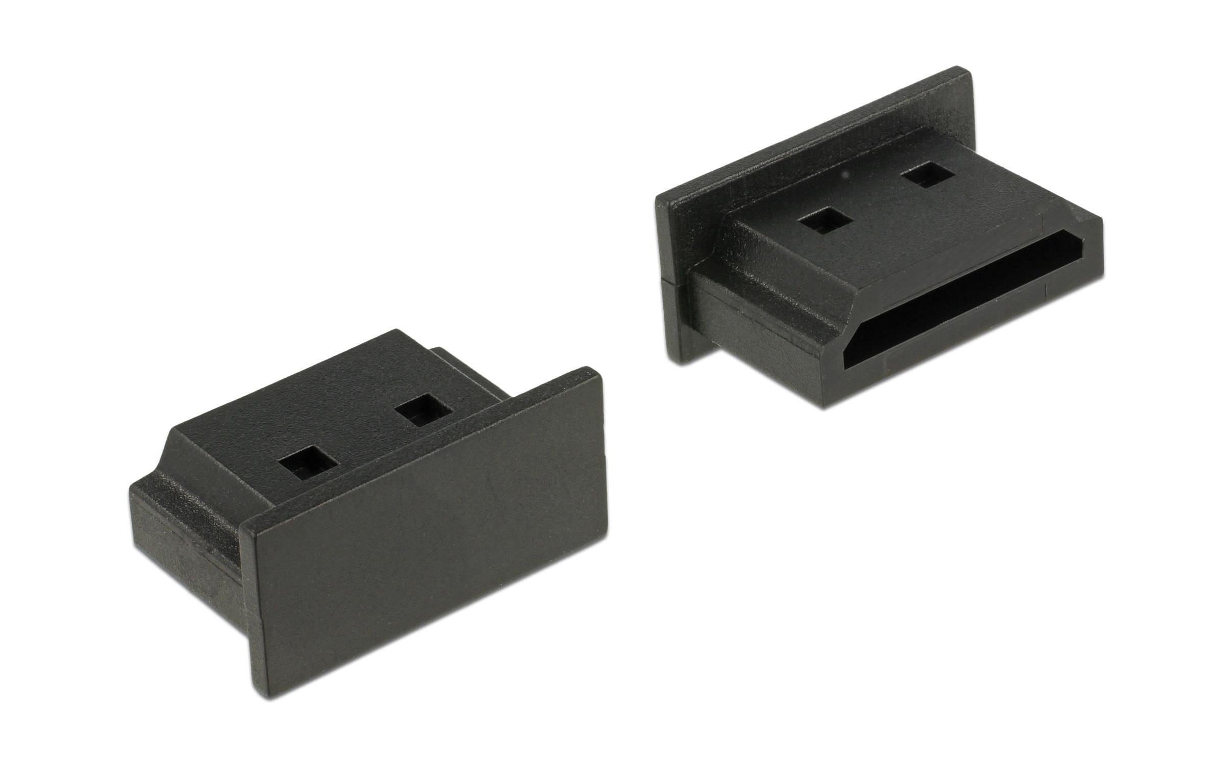 Delock Staubschutz HDMI-A f ohne Griff 10 Stk. Schwarz