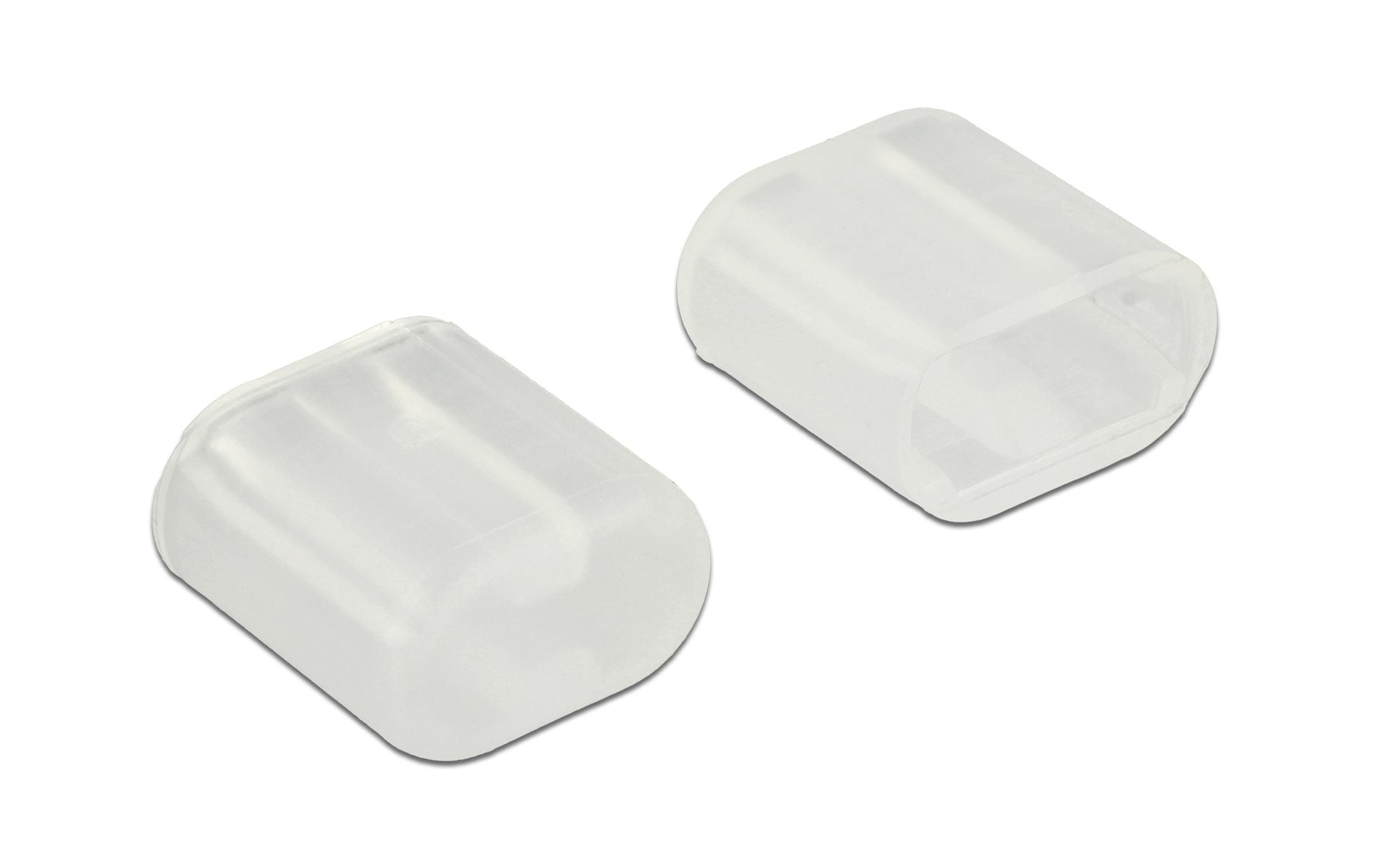 Delock Staubschutz Lightning m 10 Stk. Transparent