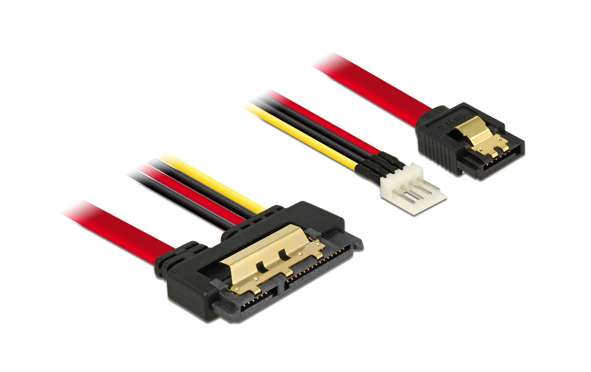 Delock SATA3-Kombikabel Floppy Strom, 30 cm