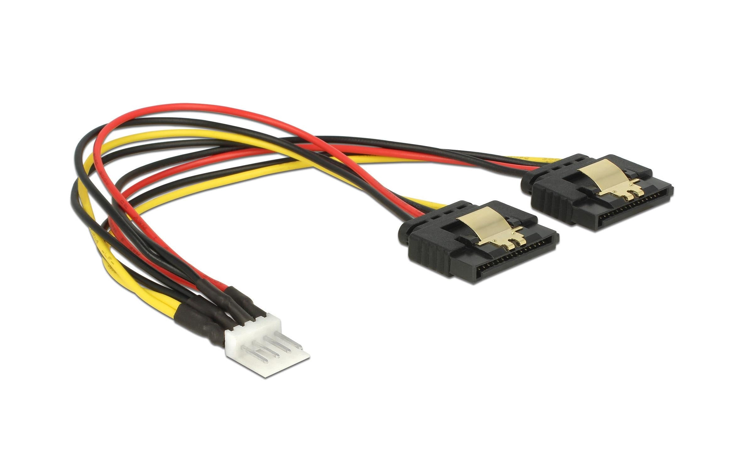 Delock Y-Stromkabel Floppy 4Pin - 2x SATA 20 cm