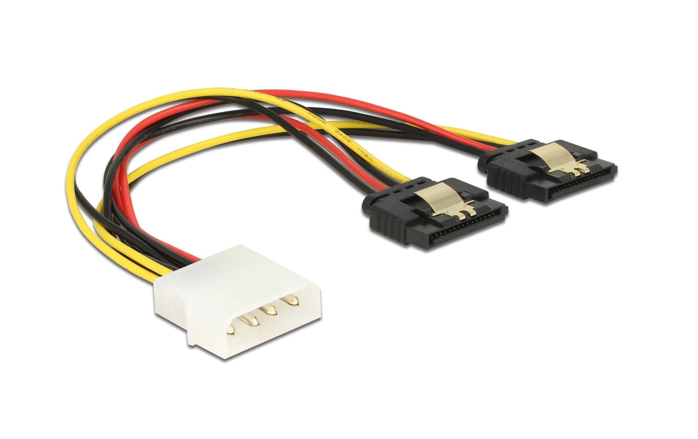 Delock Y-Stromkabel Molex - 2x SATA 20 cm