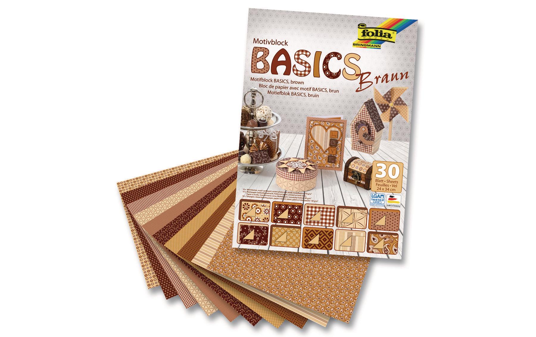 Folia Motivblock Basics  Braun