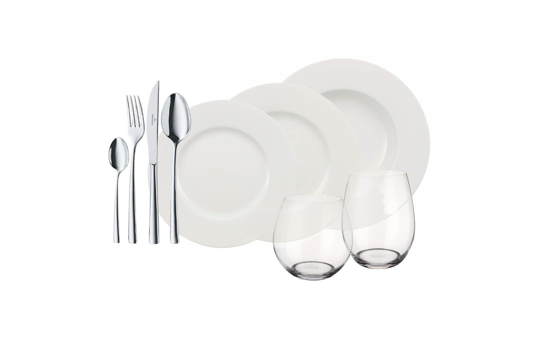 Villeroy & Boch Speise-Service World 4 Friends 36-teilig, Weiss
