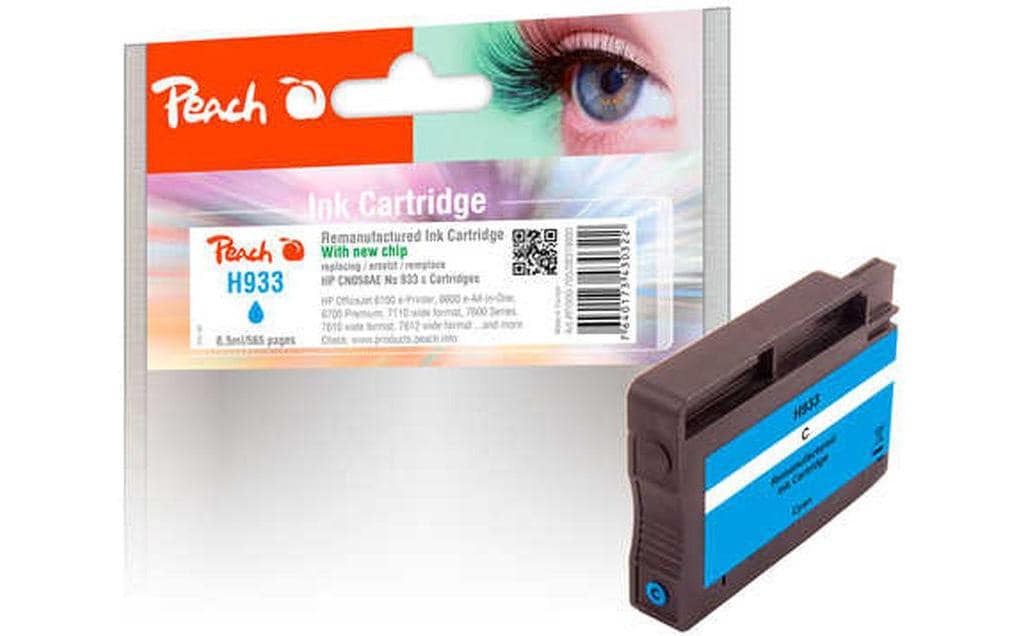 Peach Tinte HP Nr. 933 (CN058AE) Cyan