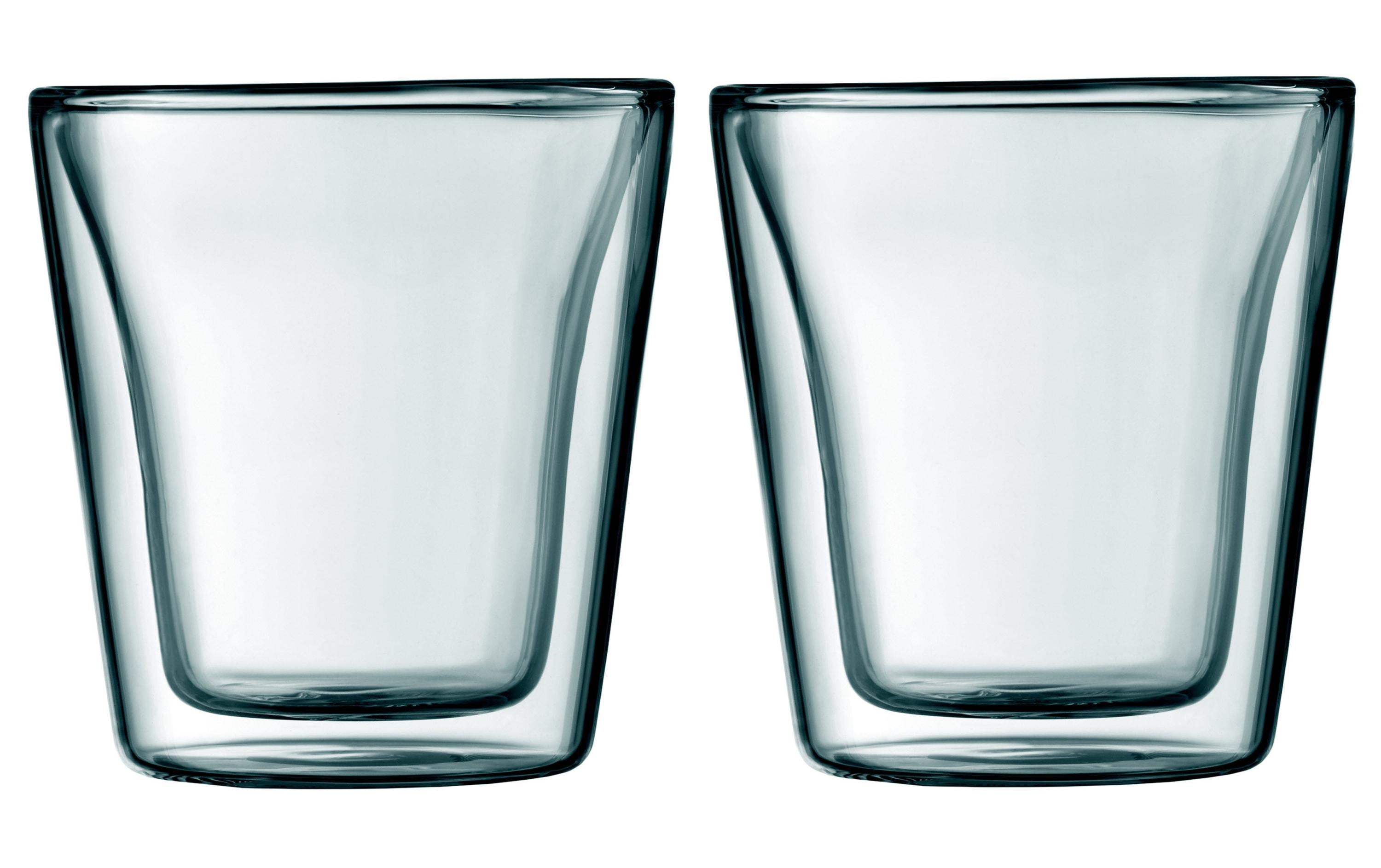 Bodum Thermobecher Canteen 100 ml, 2 Stück, Transparent