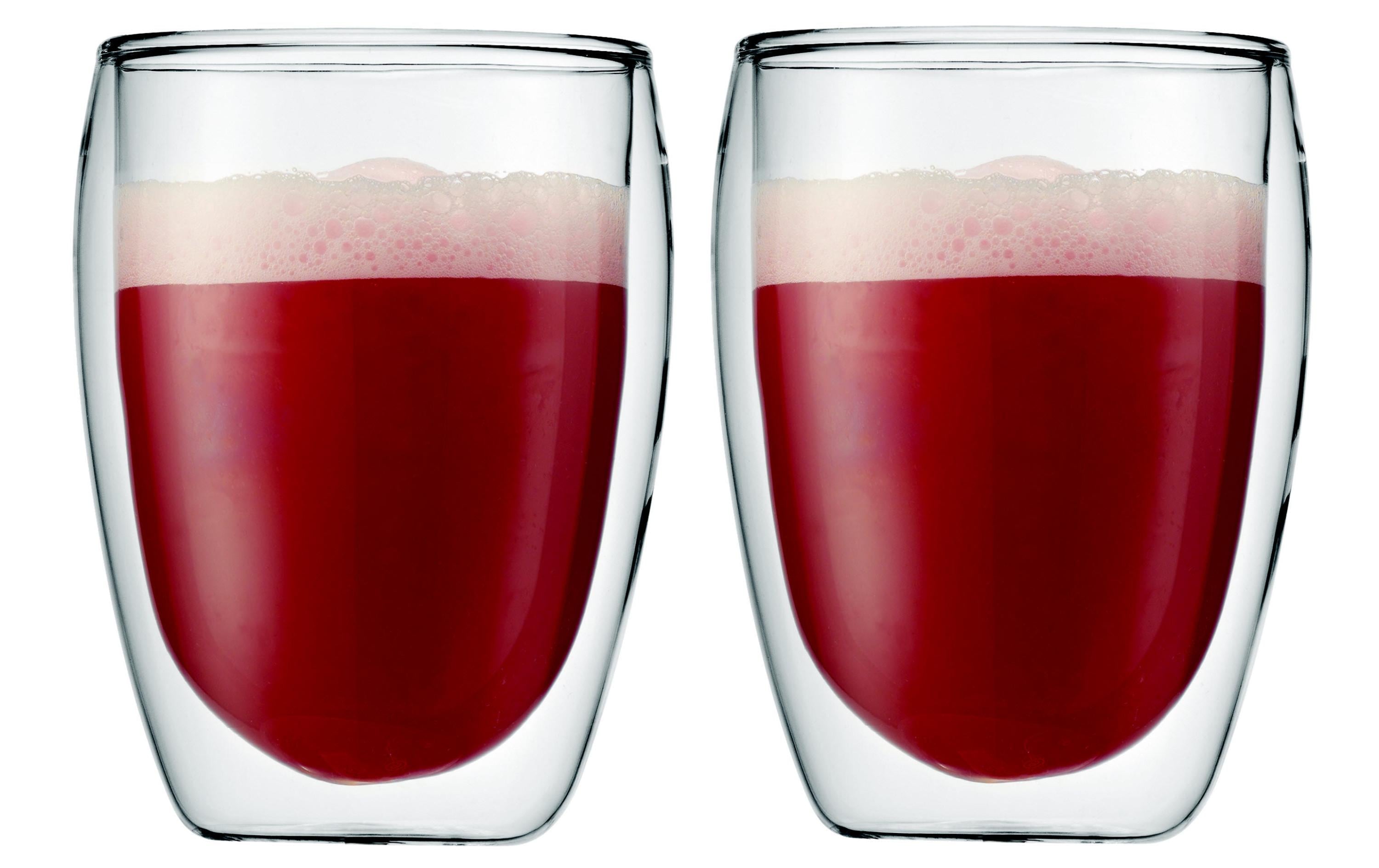 Bodum Thermobecher Pavina 350 ml, 2 Stück, Transparent