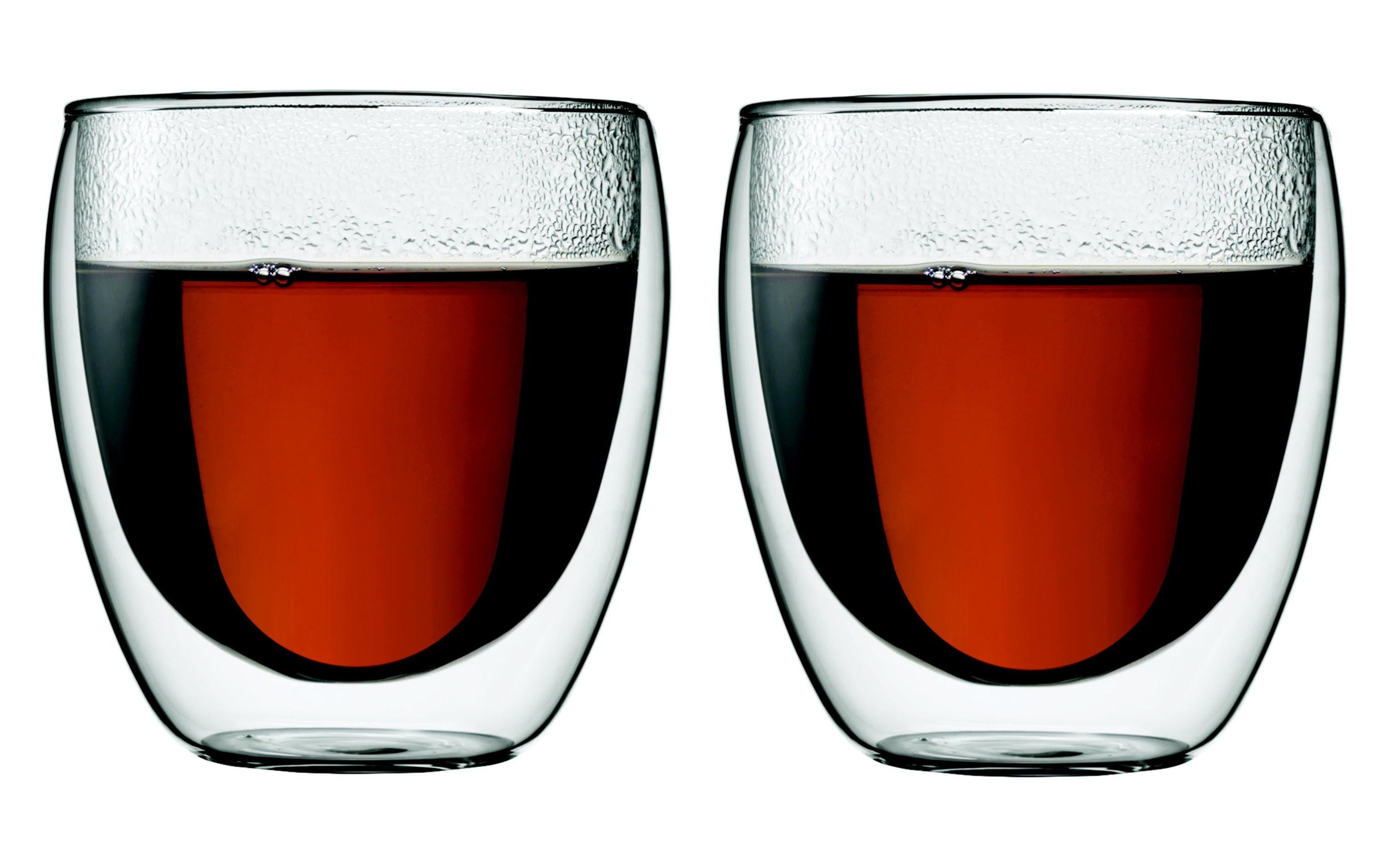 Bodum Thermobecher Pavina 250 ml, 2 Stück, Transparent