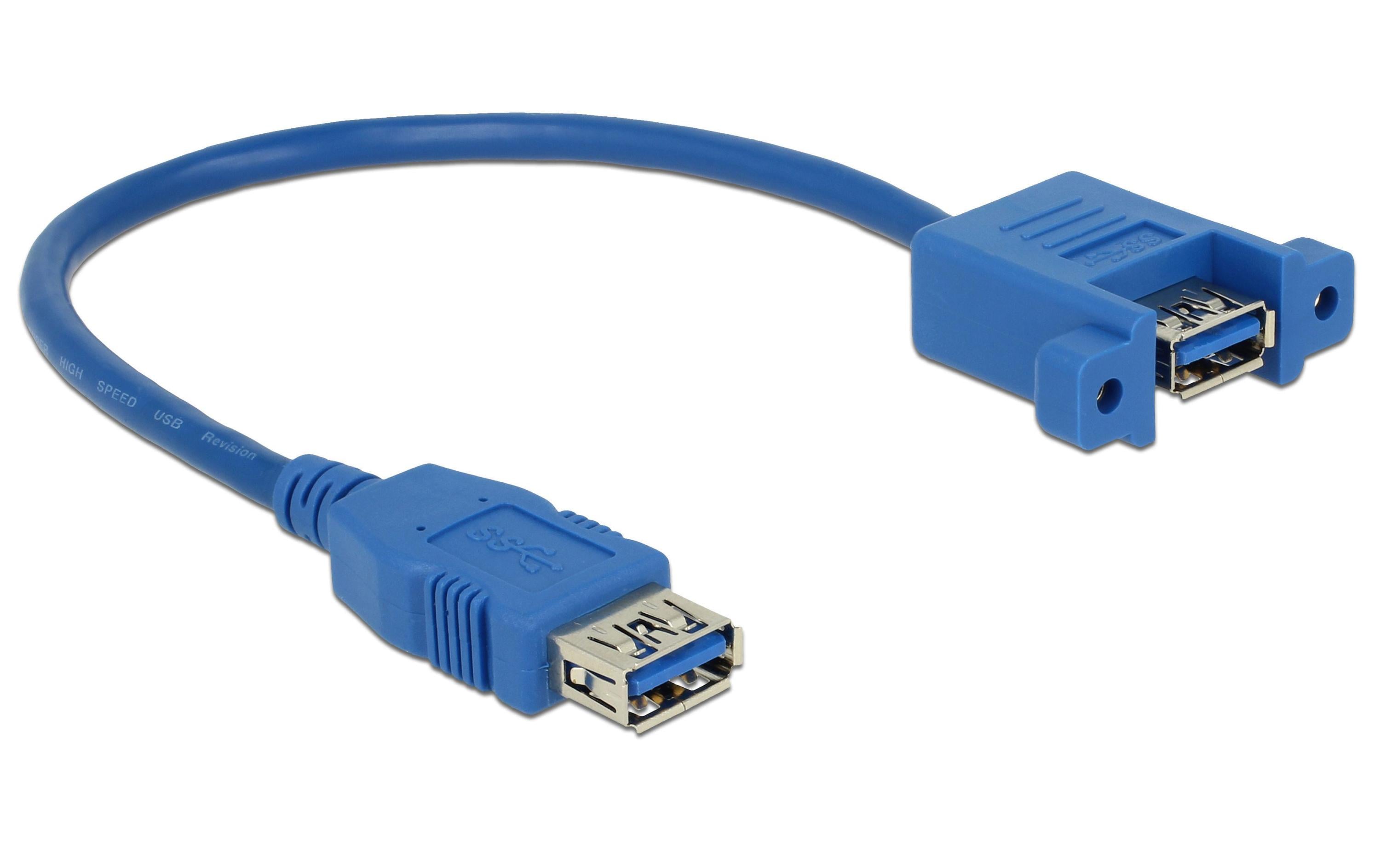 Delock USB 3.0-Einbaukabel  USB A - USB A 0.15 m